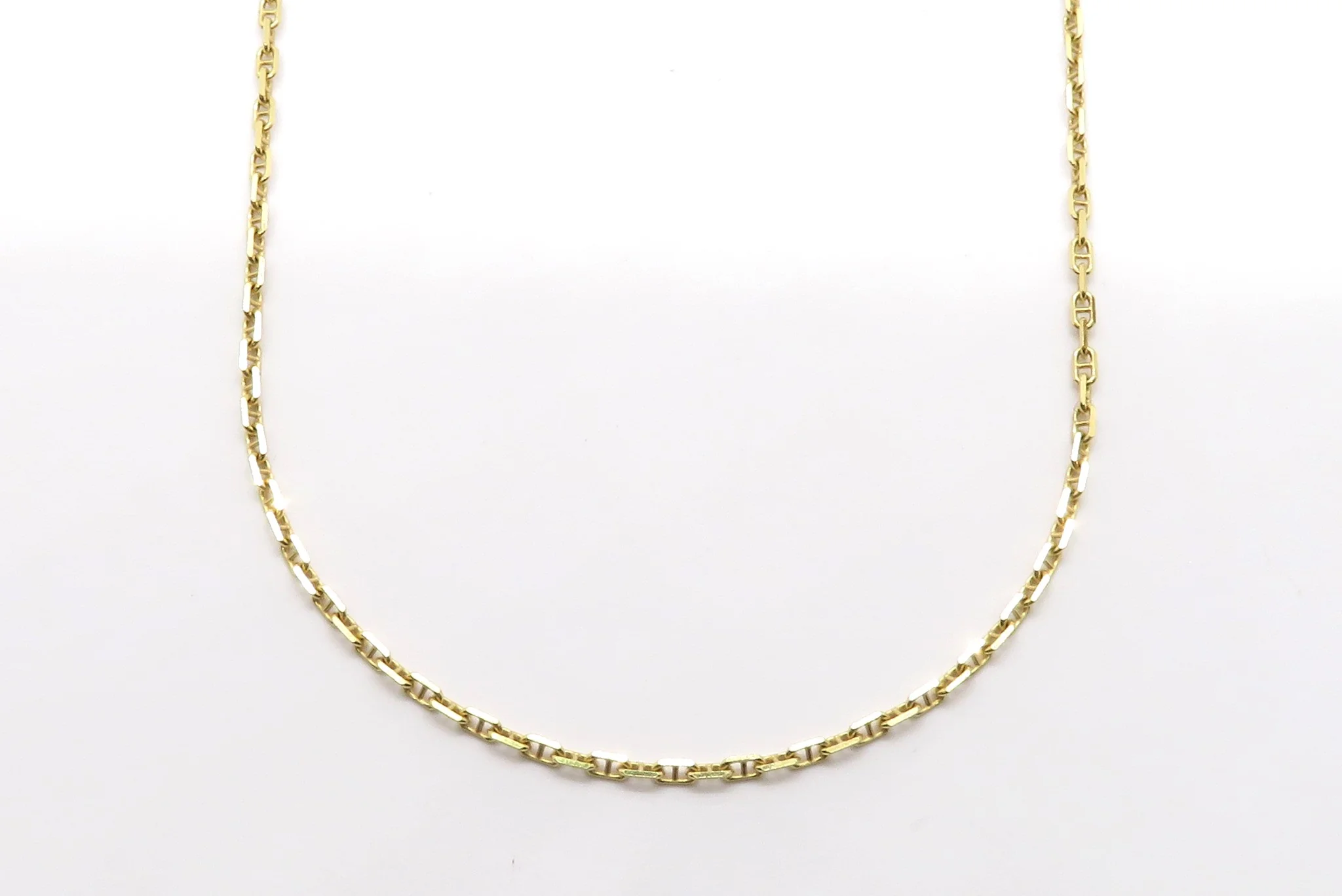 10k Yellow Gold Anchor Necklace - Image 3