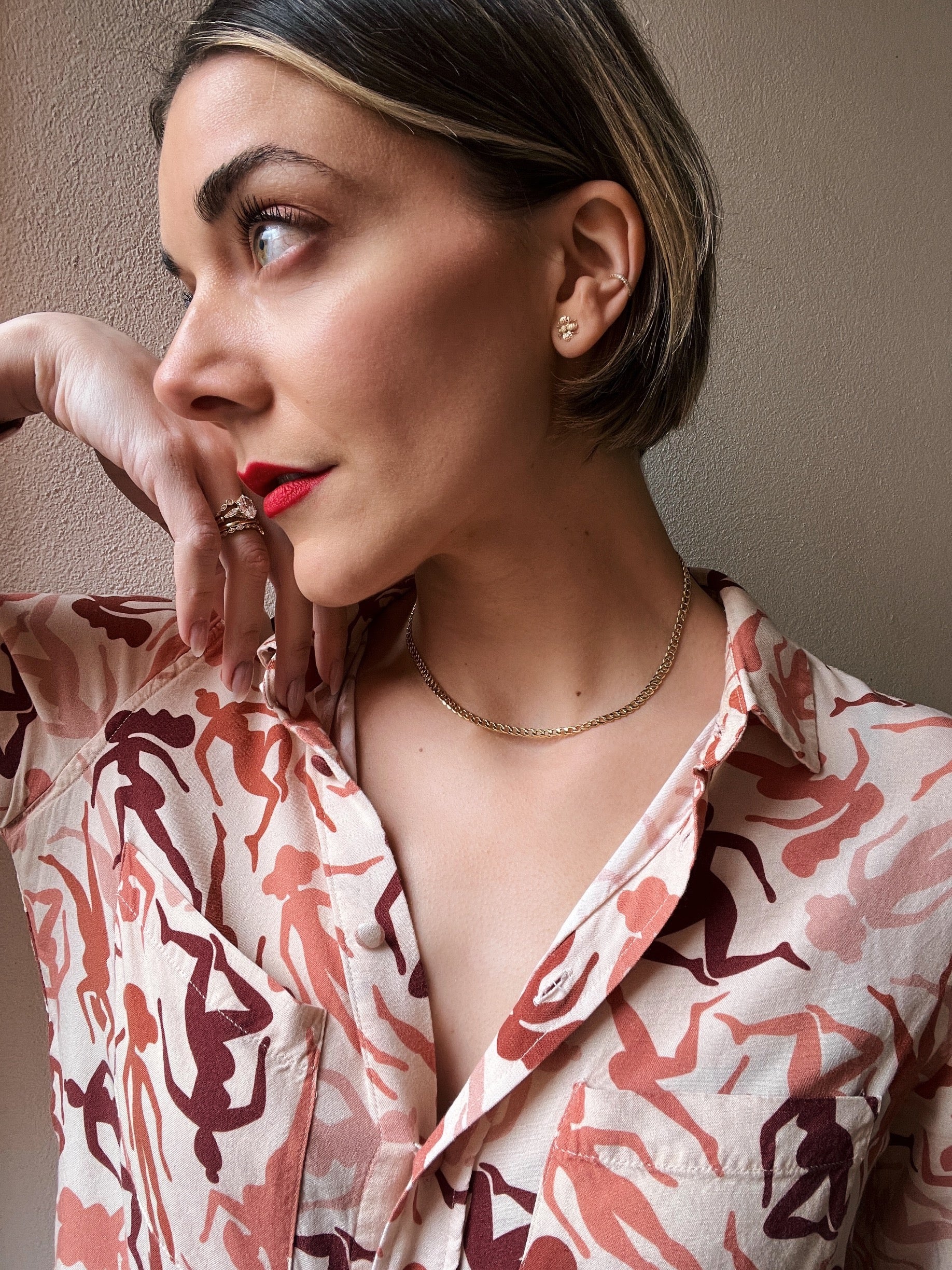 10k Yellow Gold Hollow Cuban Chain - Image 4