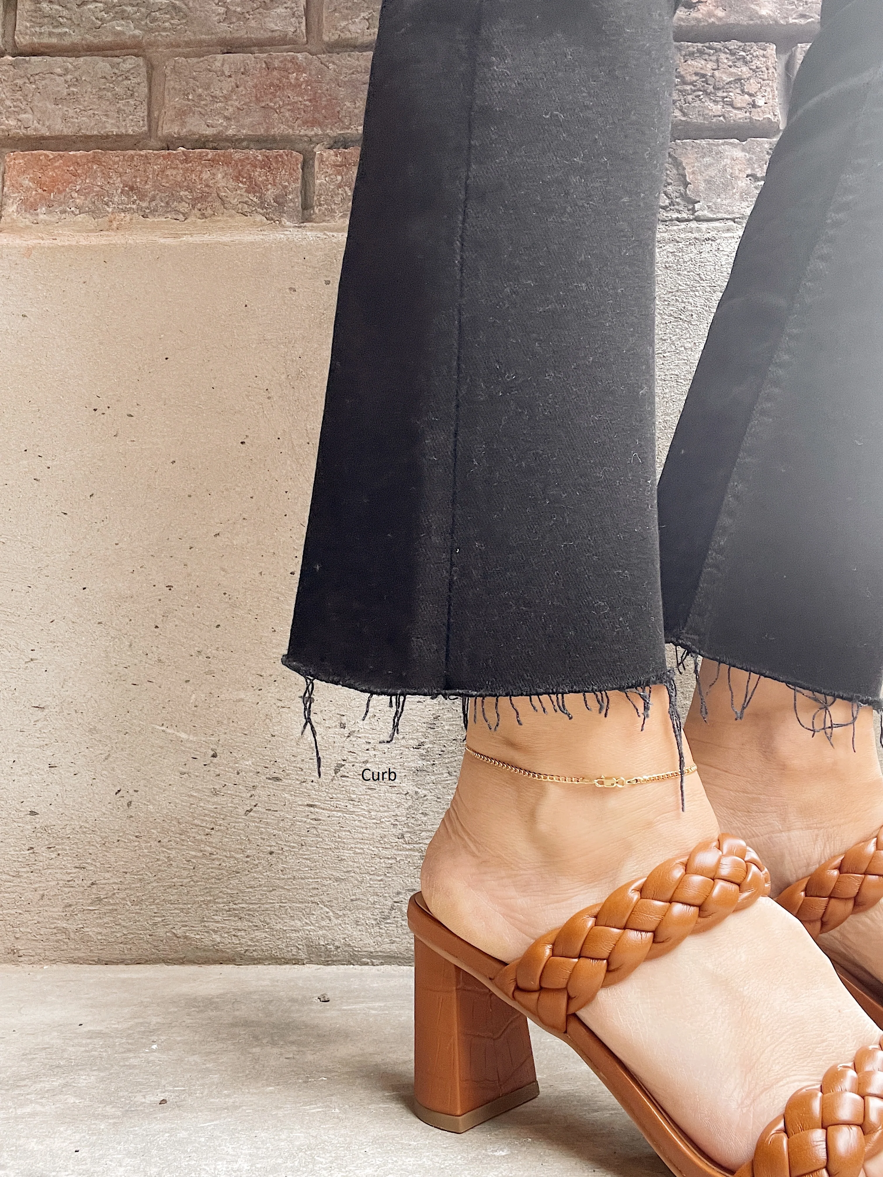 10k Yellow Gold Link Anklet - Image 12