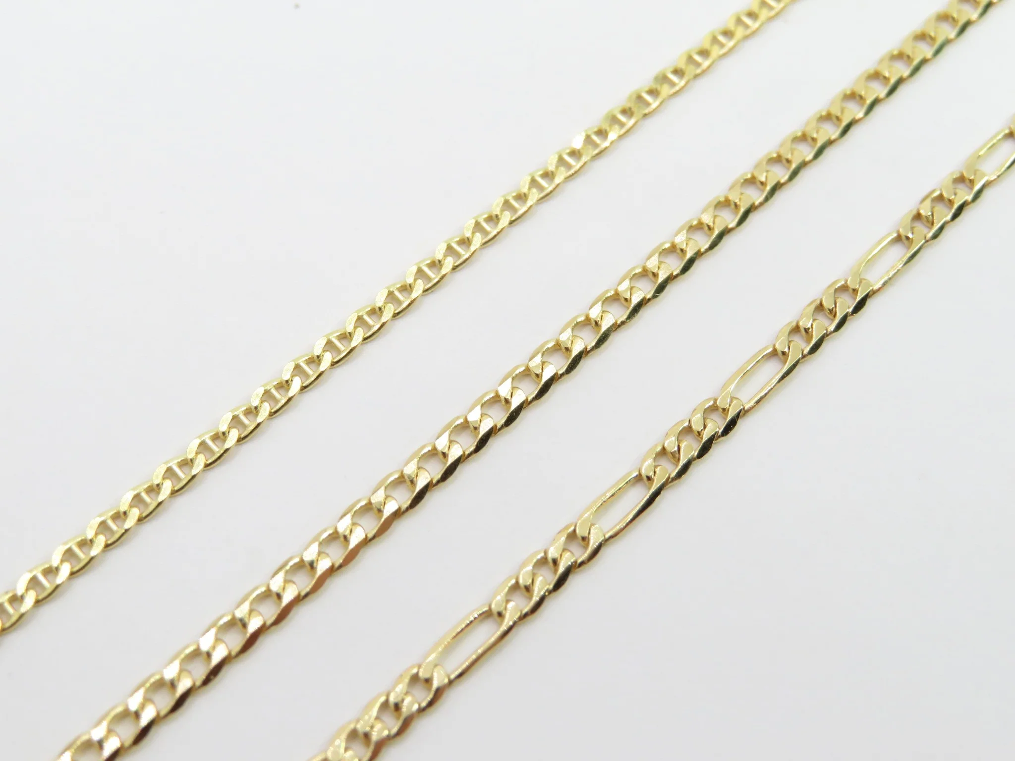 10k Yellow Gold Link Anklet - Image 14