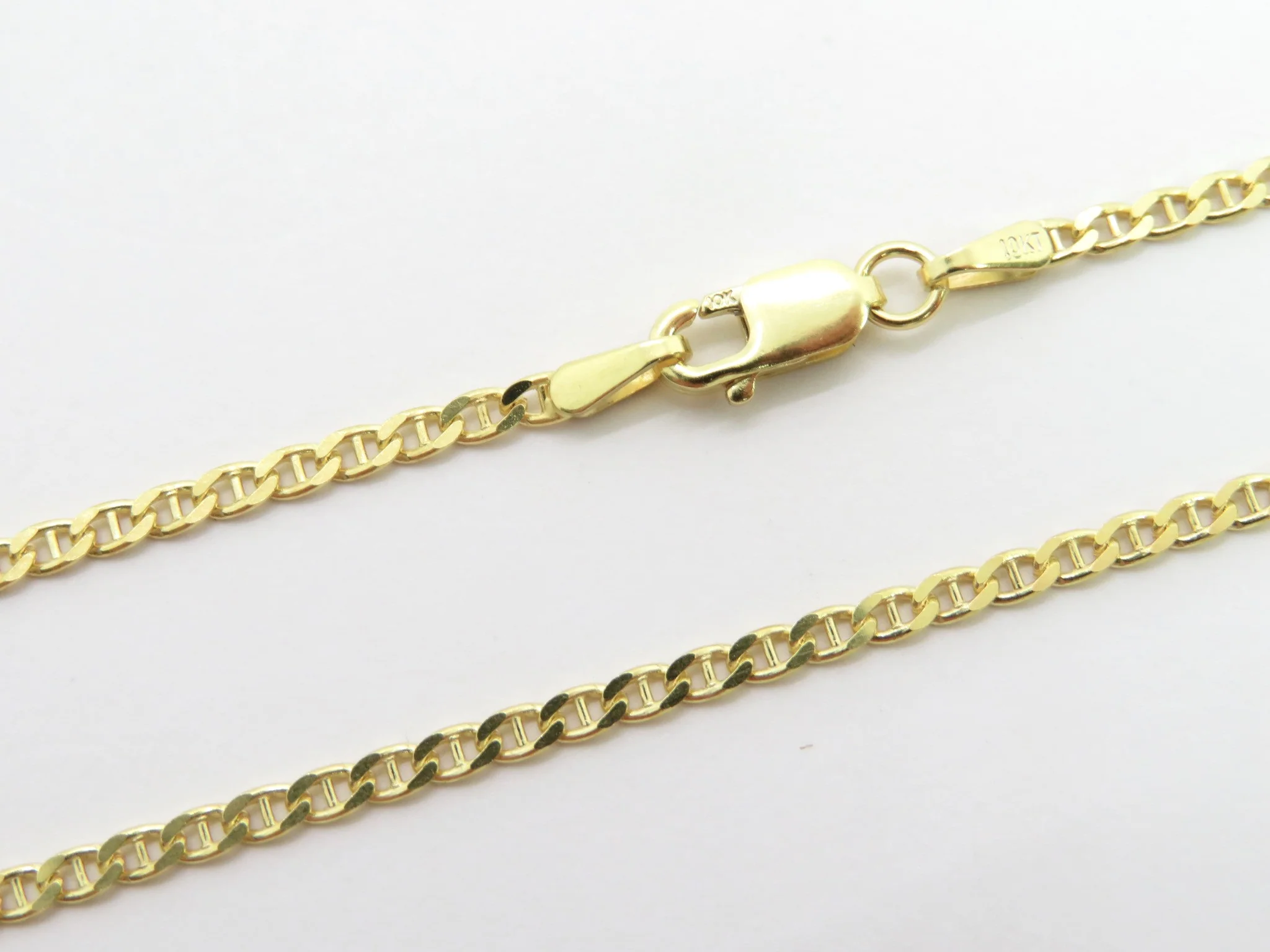 10k Yellow Gold Link Anklet - Image 4
