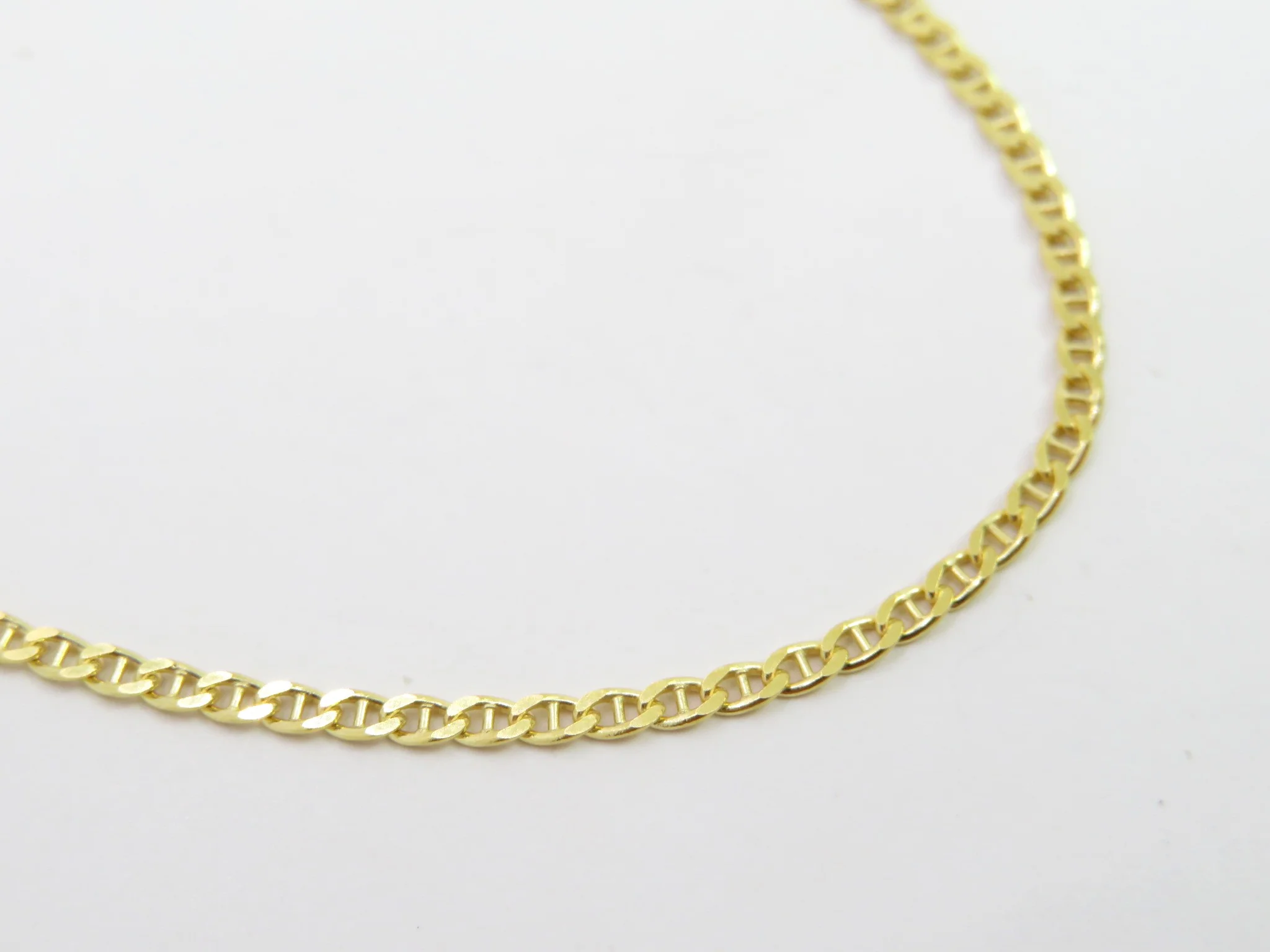 10k Yellow Gold Link Anklet - Image 7