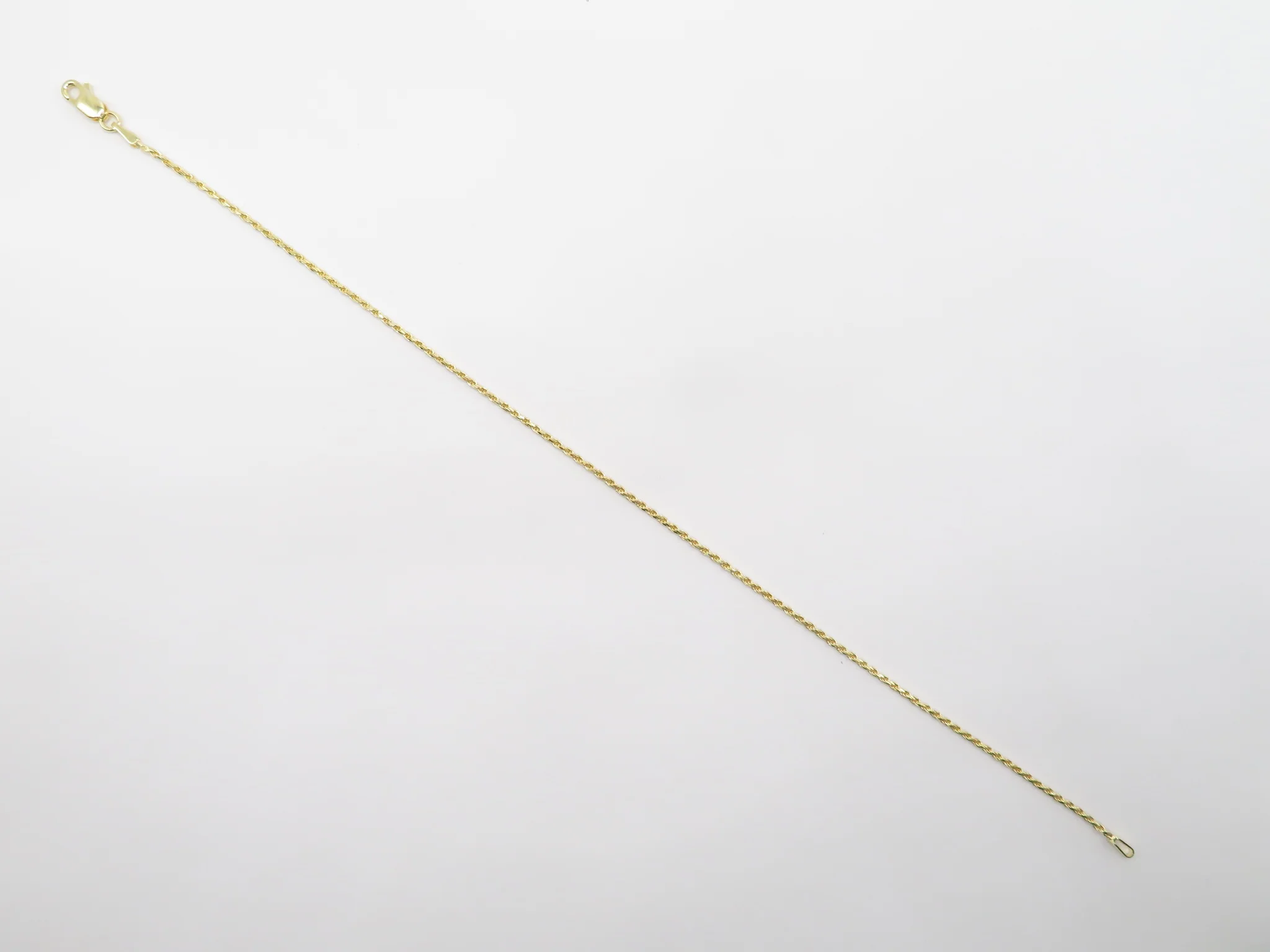 10k Yellow Gold Rope Anklet - Image 3