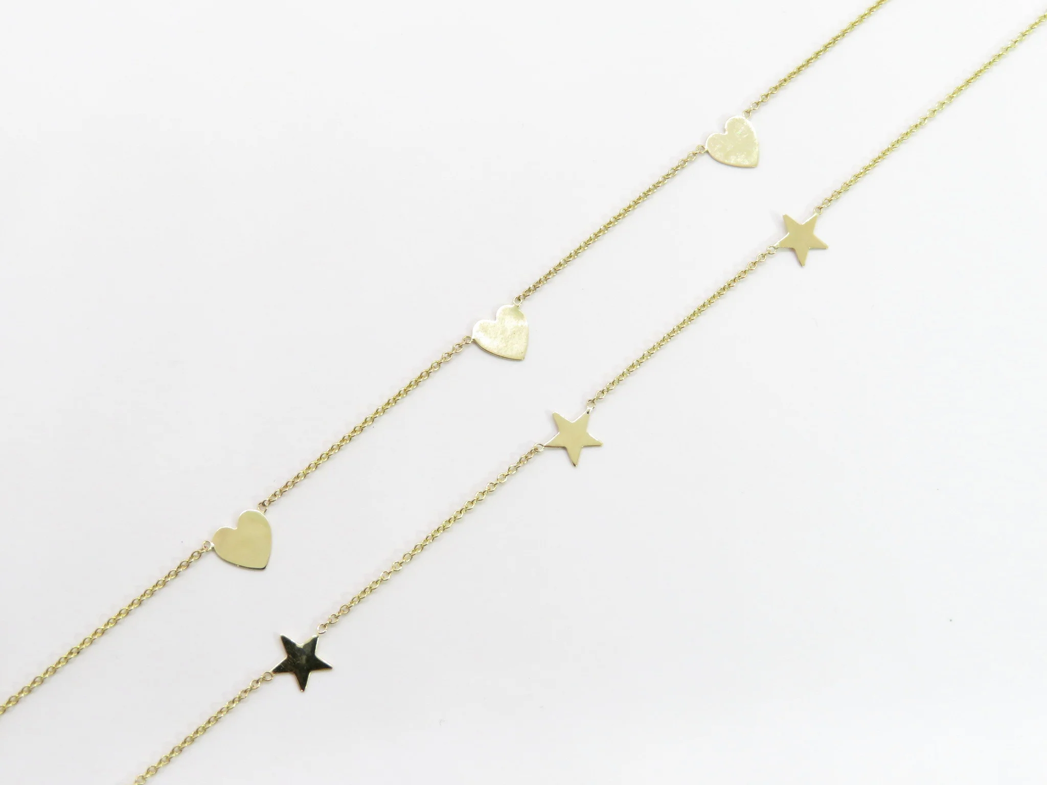 10k Yellow Gold Station Anklet - Image 3