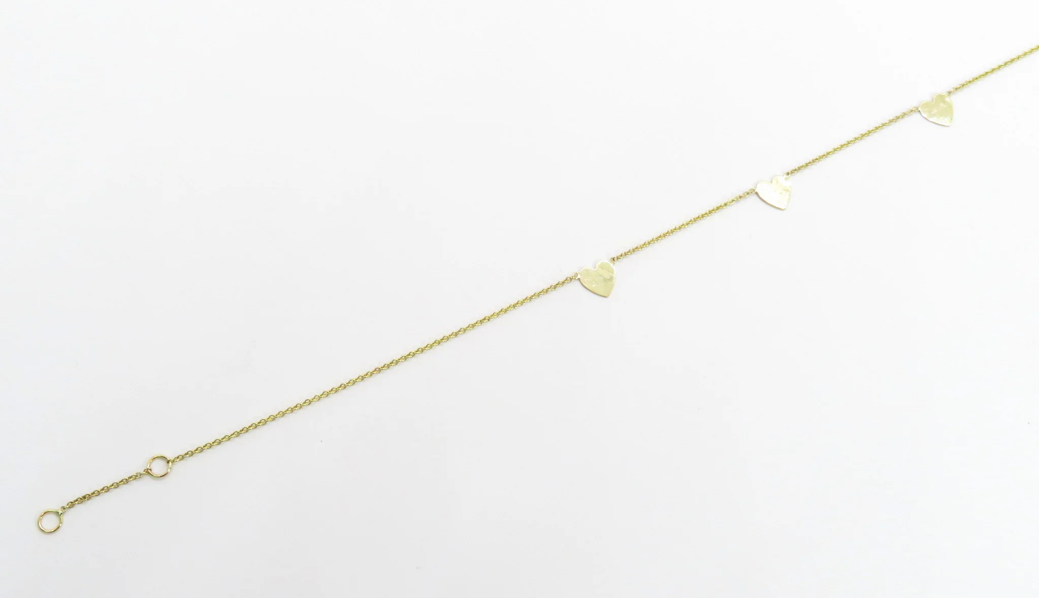 10k Yellow Gold Station Anklet - Image 6