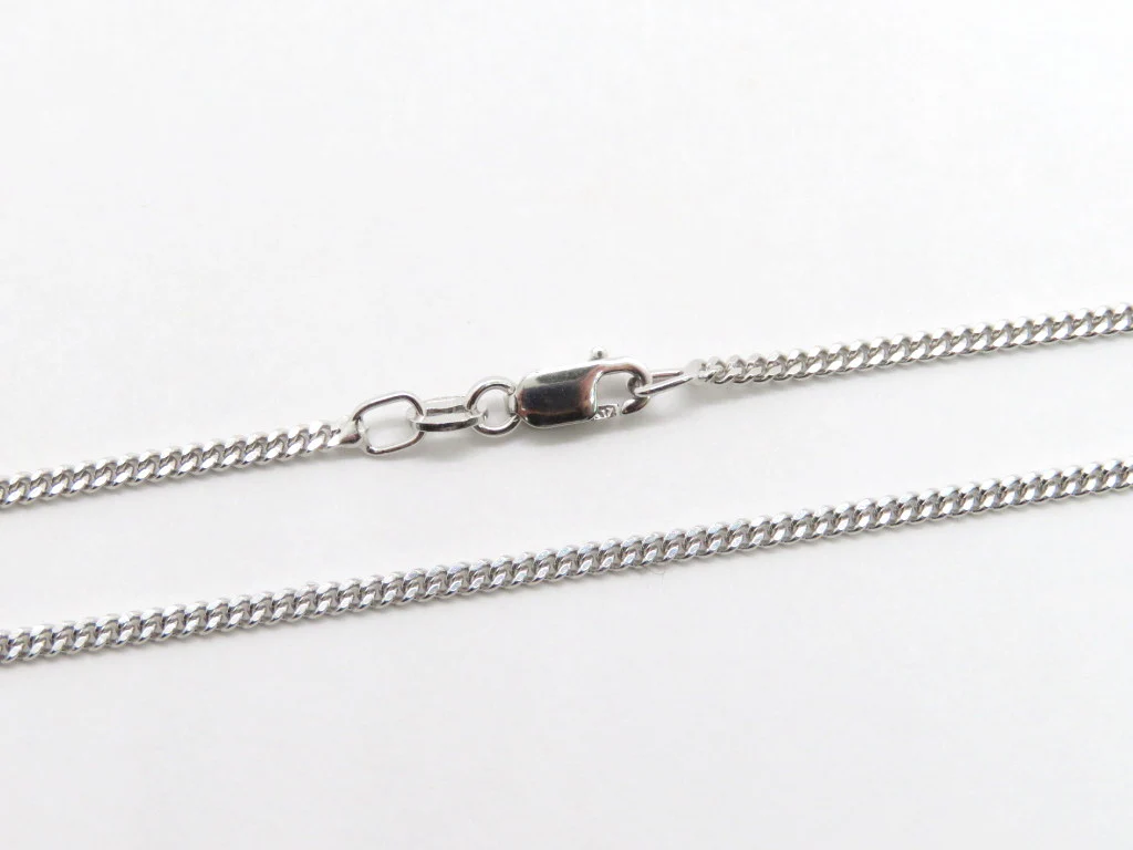 10k White Gold Curb Chain - Image 4