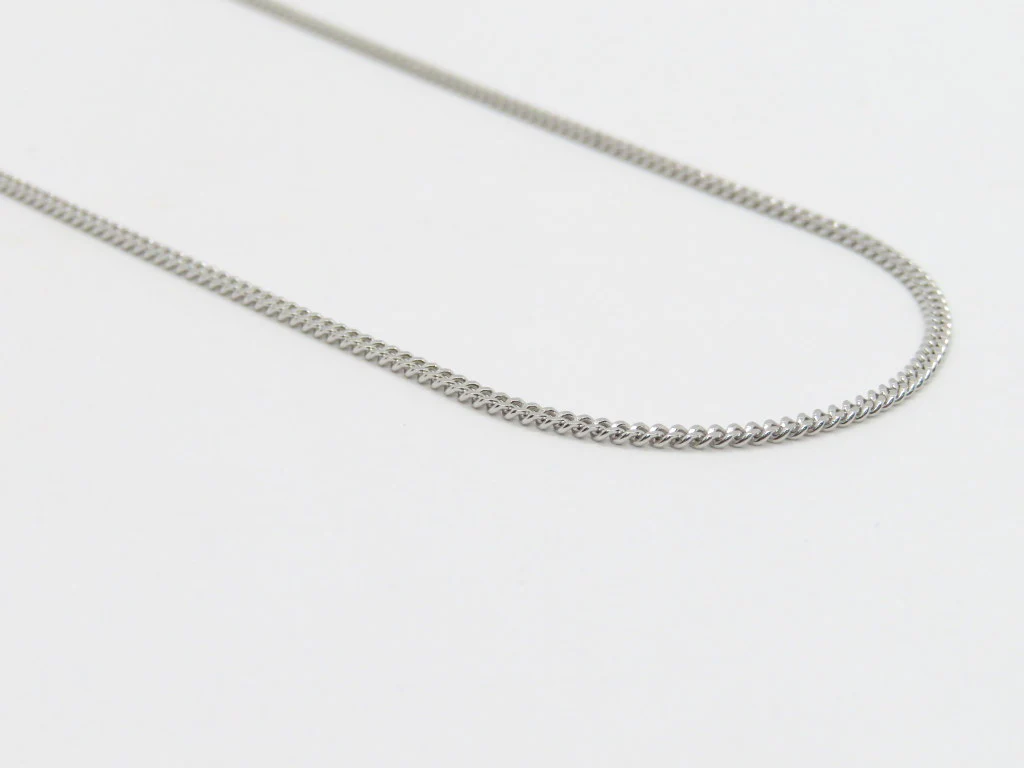 10k White Gold Curb Chain - Image 5