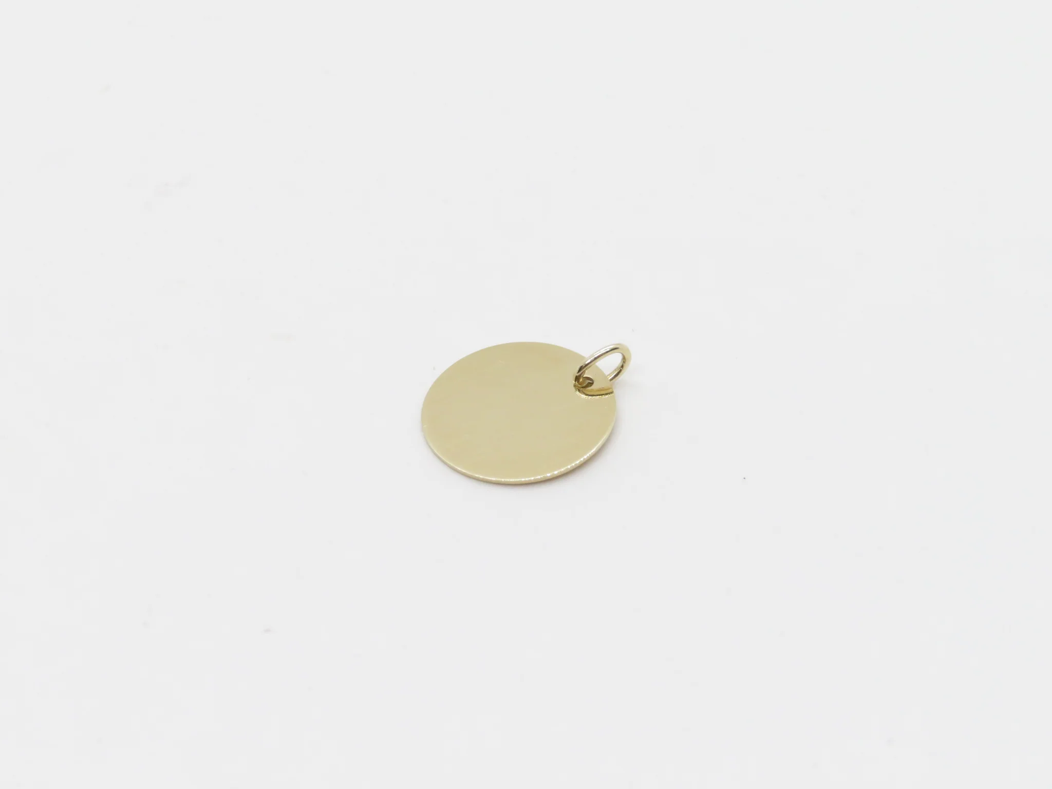 10k Yellow Gold Round Tag - Image 6
