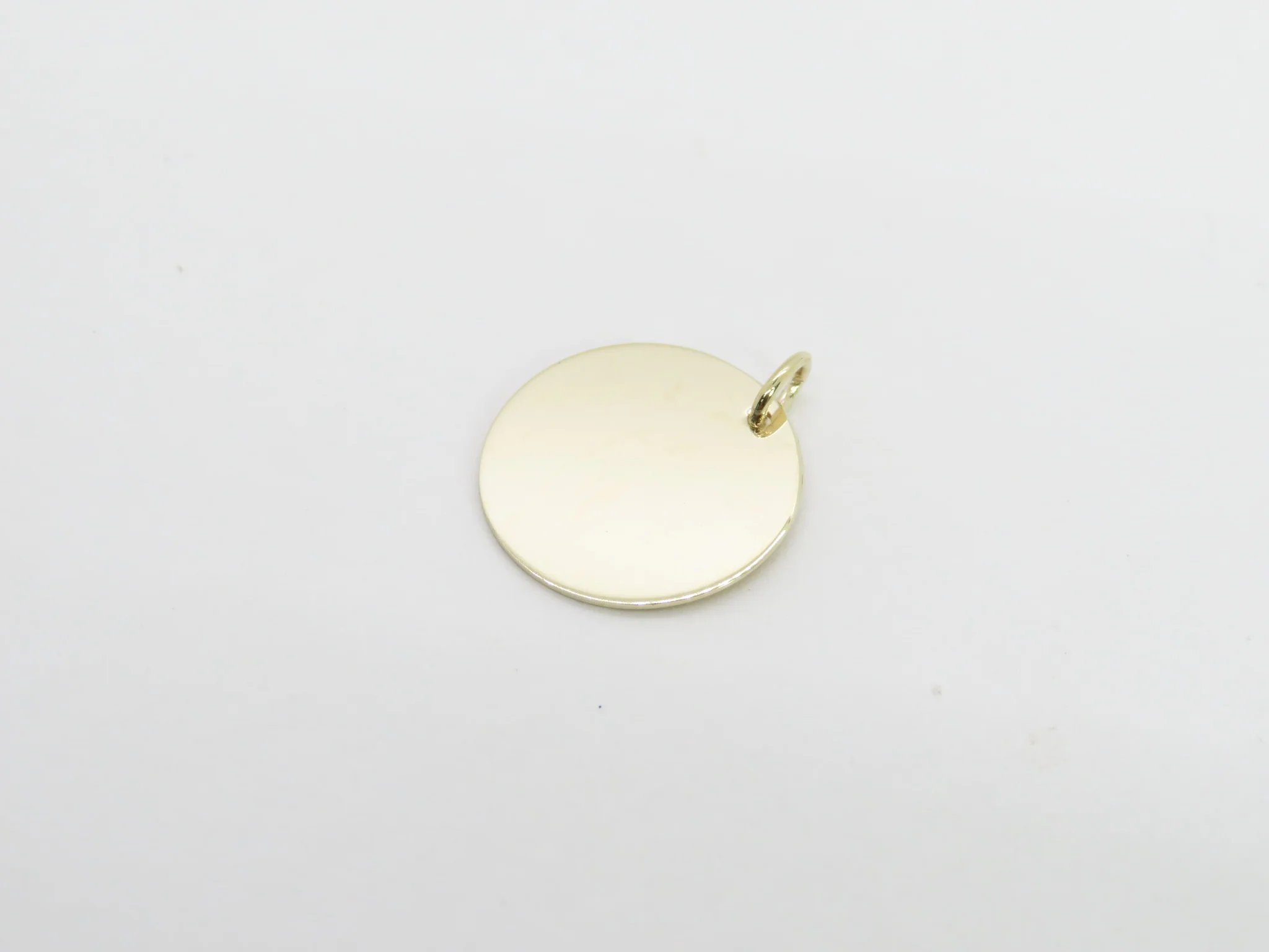 10k Yellow Gold Round Tag - Image 7