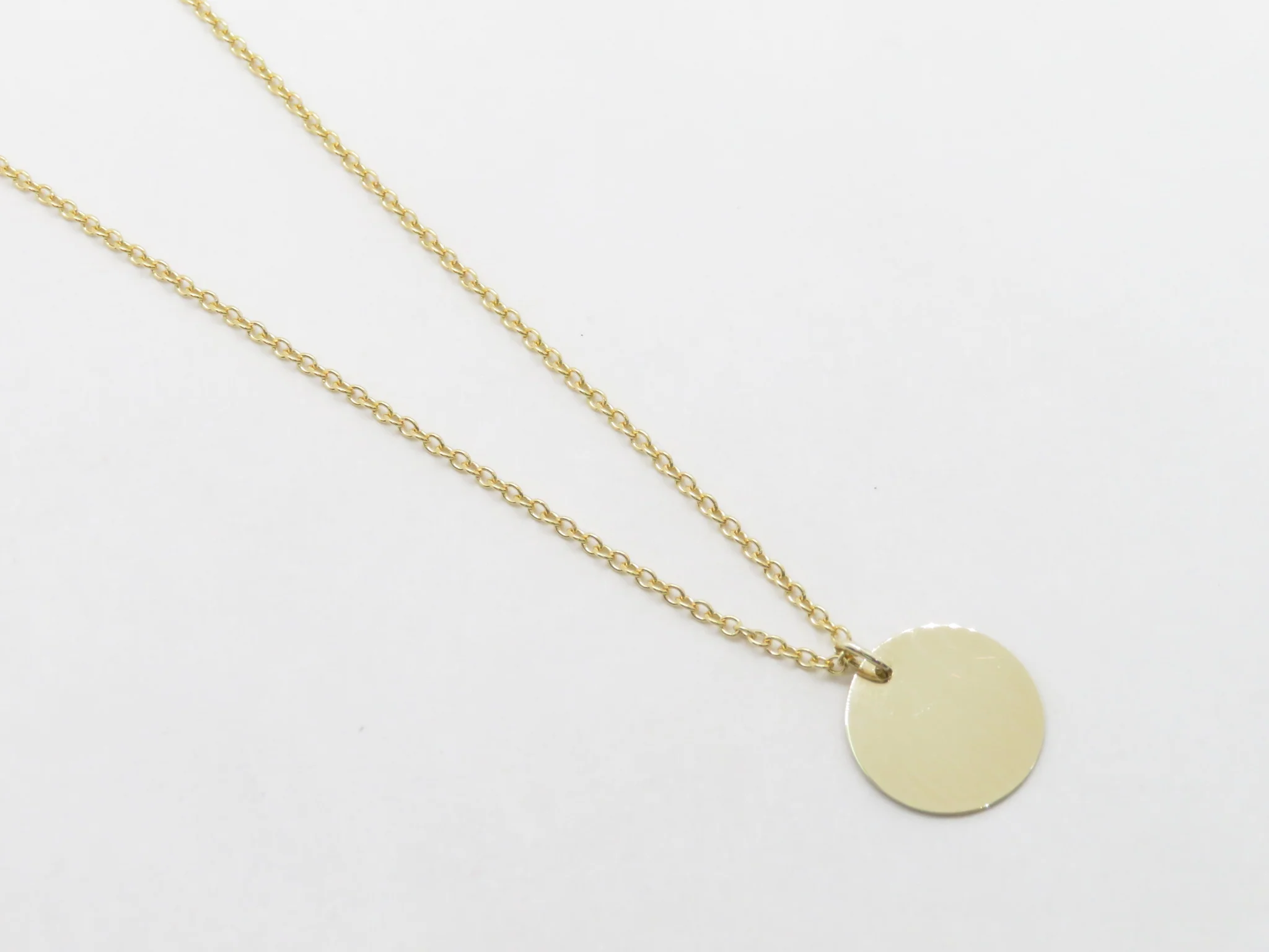 10k Yellow Gold Round Tag - Image 8