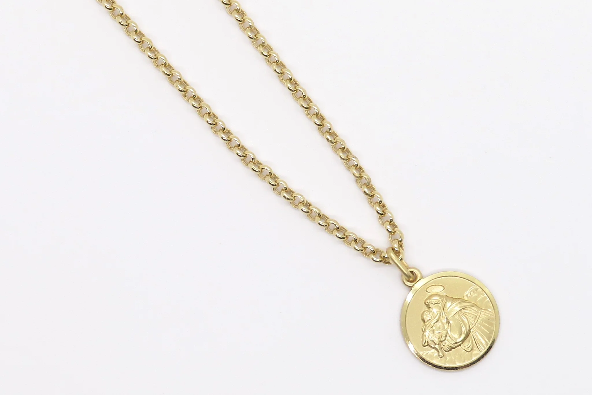 10k Yellow Gold St. Anthony Medal - Image 4