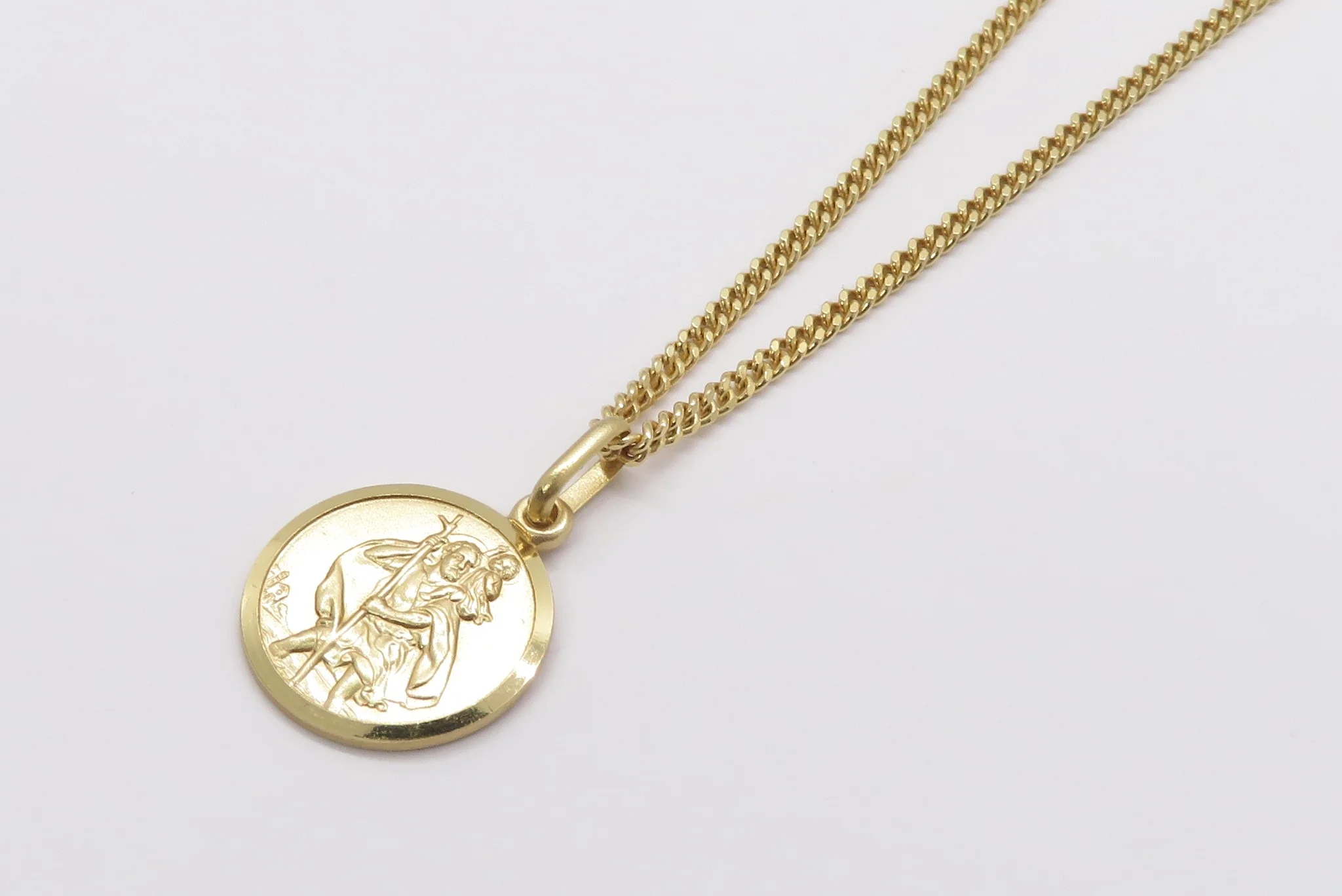 10k Yellow Gold St. Christopher Medal - Image 5