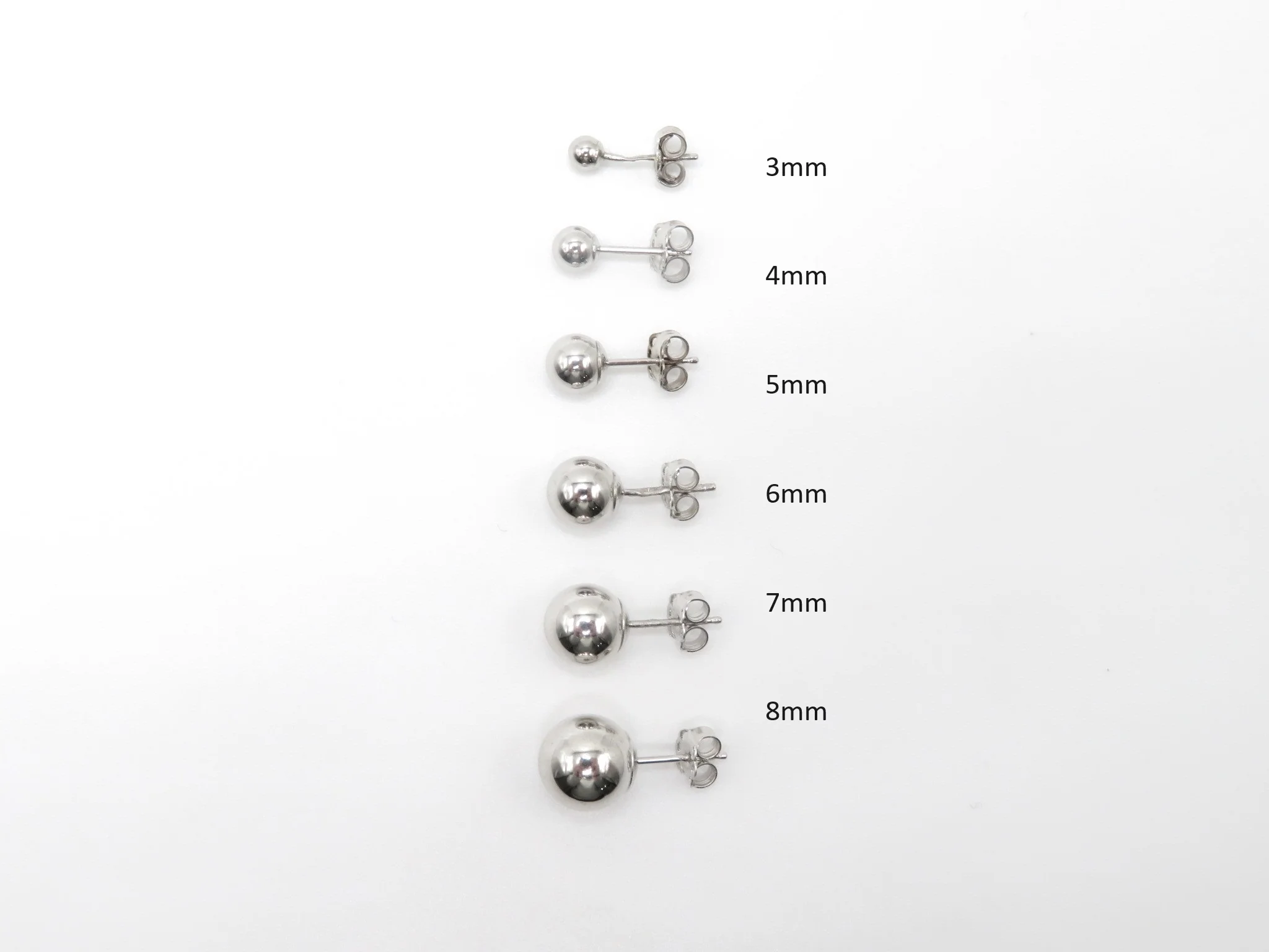 14k Ball Stud Earrings - Image 11