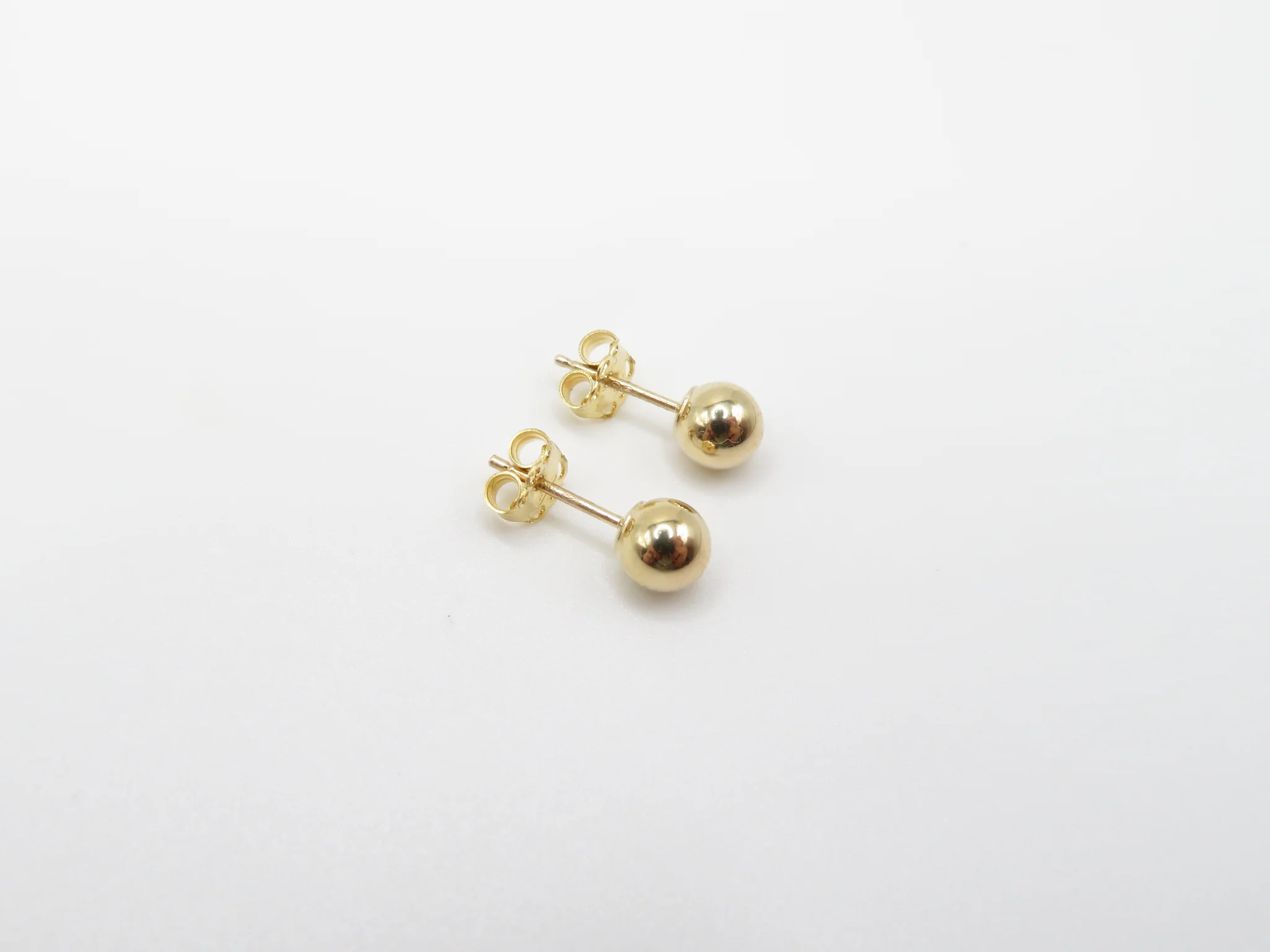 14k Ball Stud Earrings - Image 14