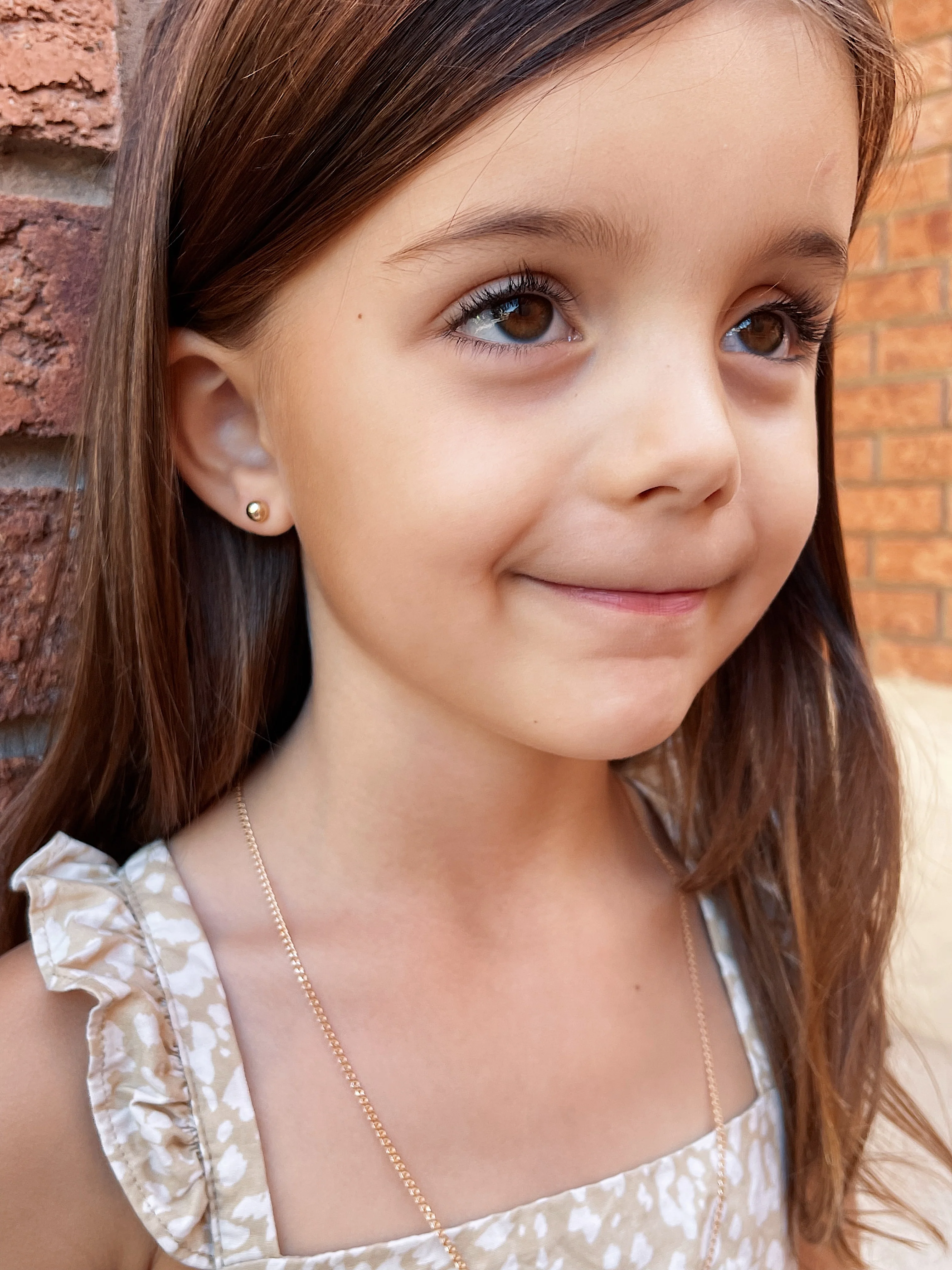 14k Ball Stud Earrings - Image 3