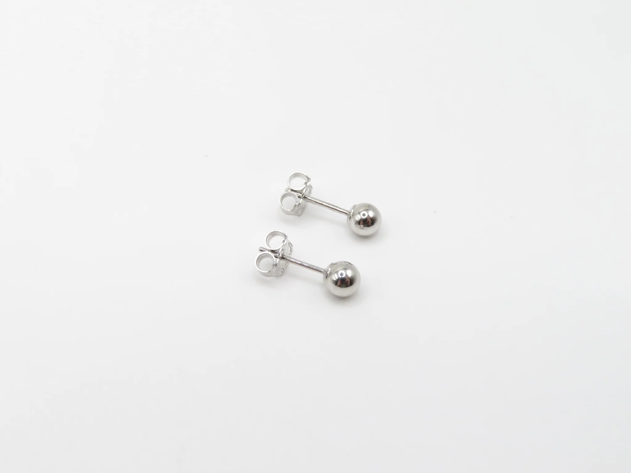 14k Ball Stud Earrings - Image 4