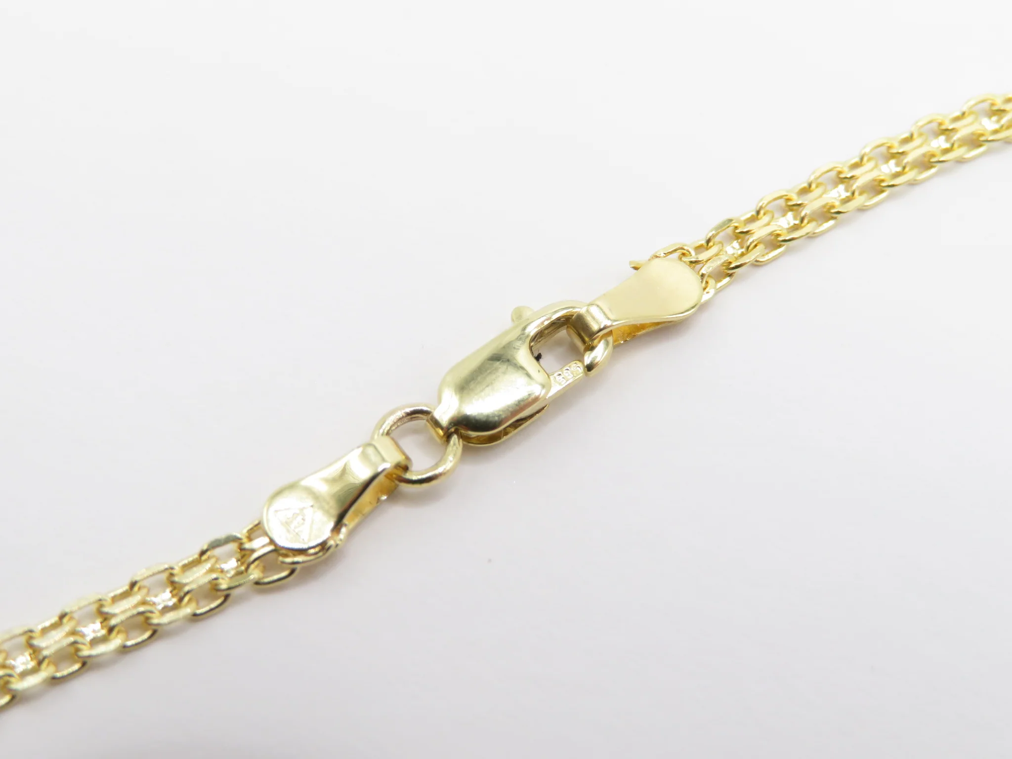 14k Yellow Gold Bizmark Anklet - Image 4