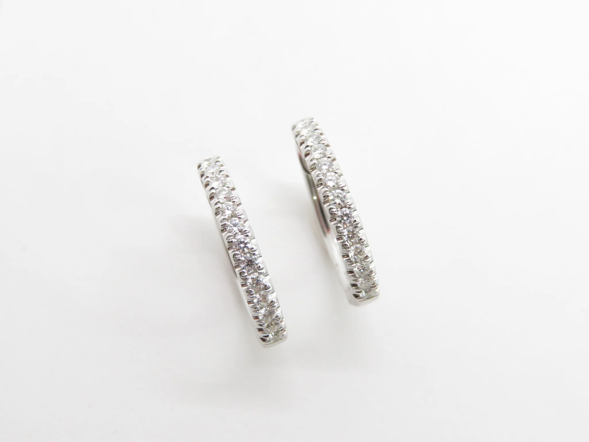 14k Diamond Hoops - Image 11