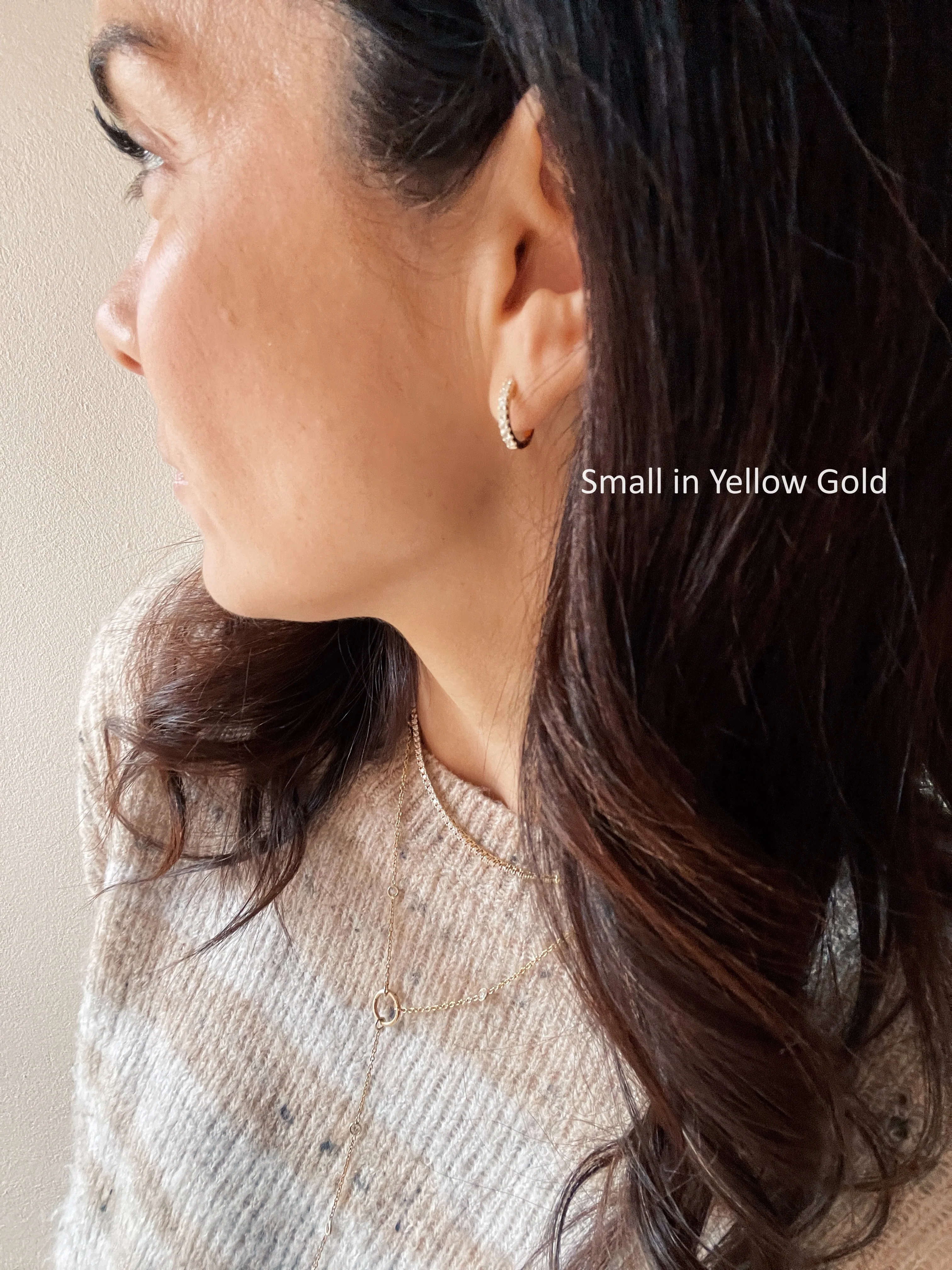 14k Diamond Hoops - Image 13