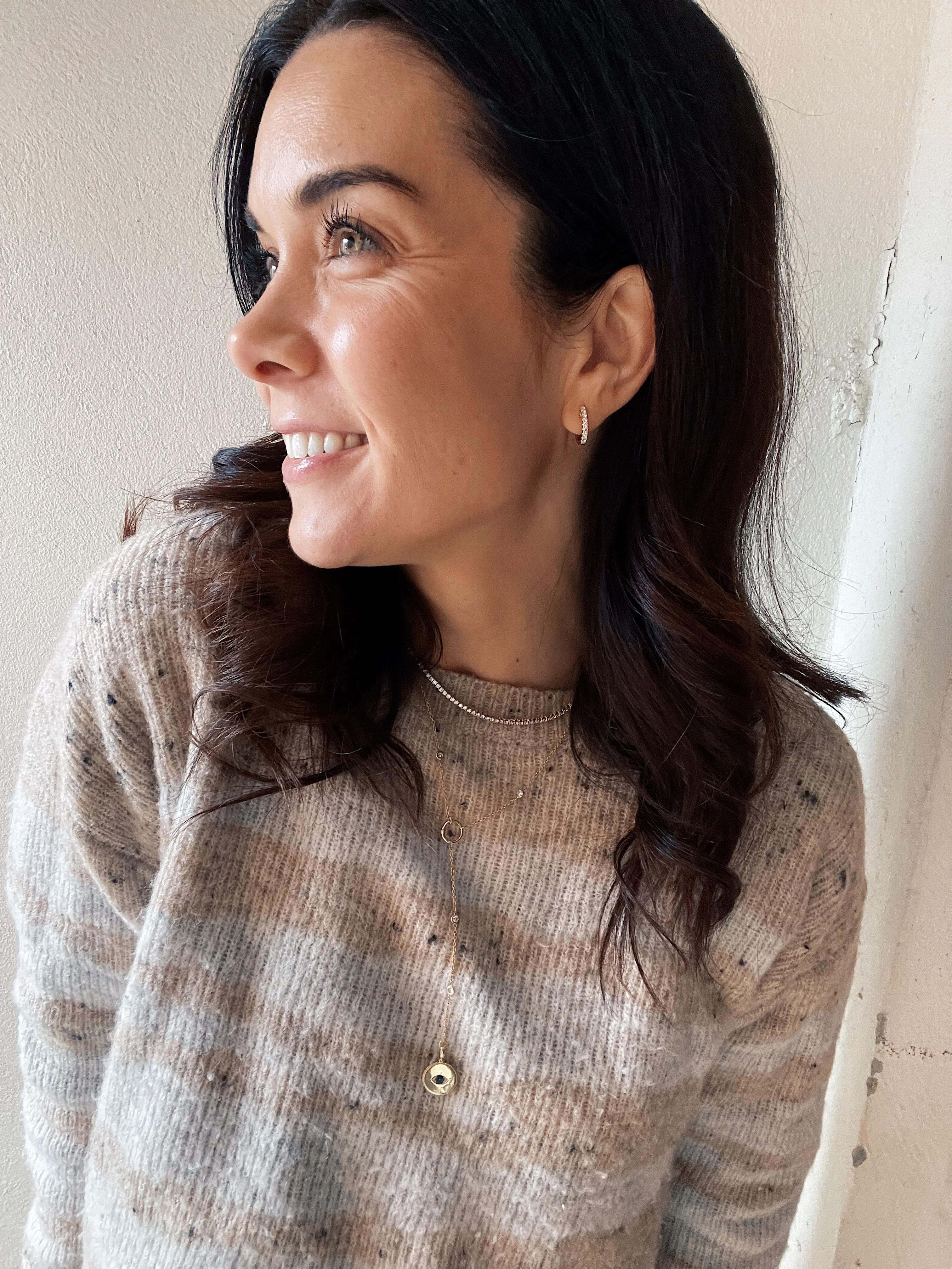 14k Diamond Hoops - Image 15