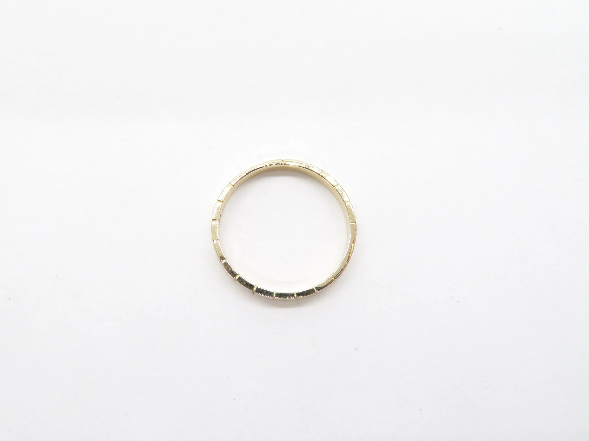 14k Yellow Gold Mini Cigar with Dashes - Image 4