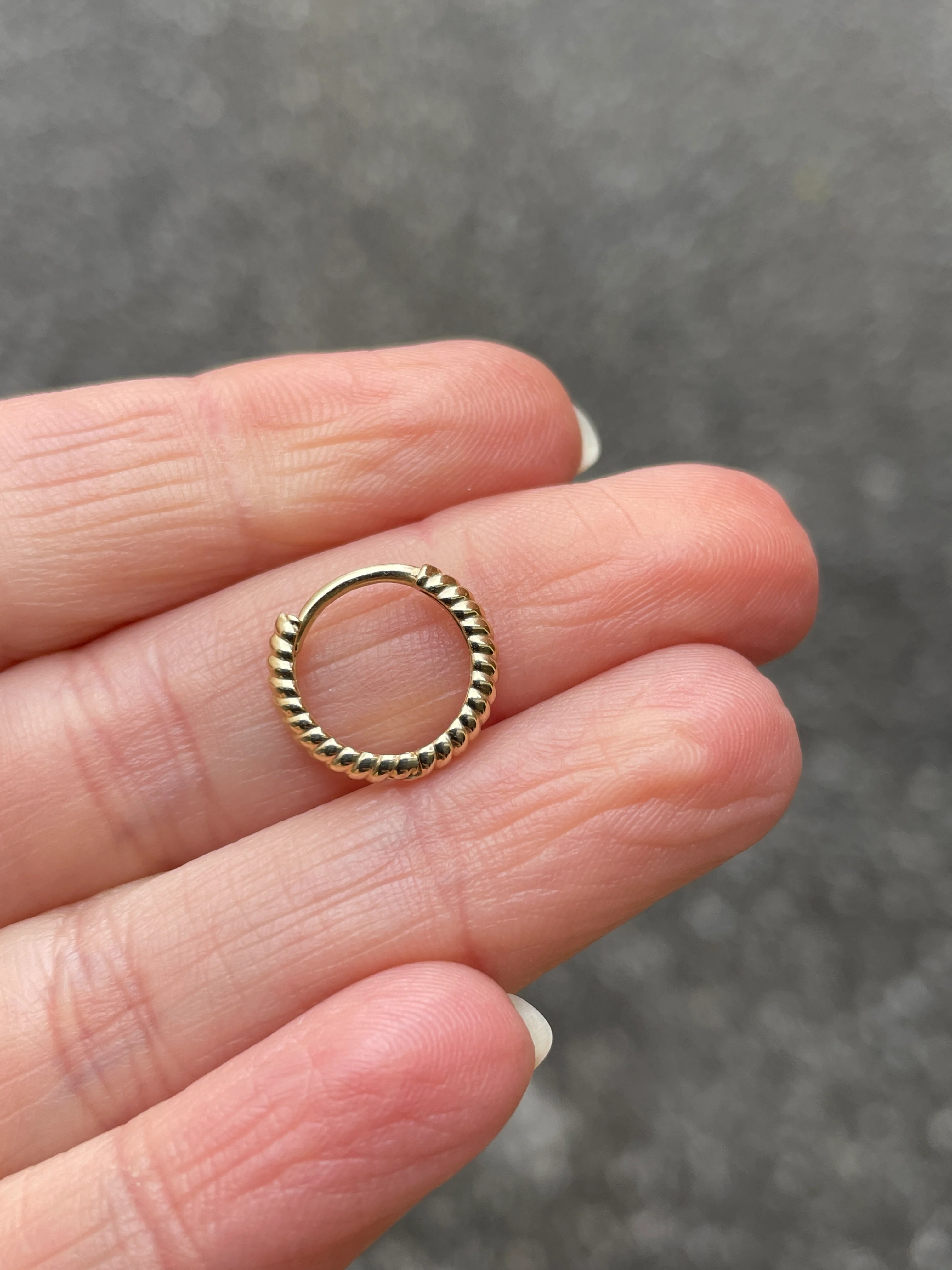 14k Rope Huggies - Image 14