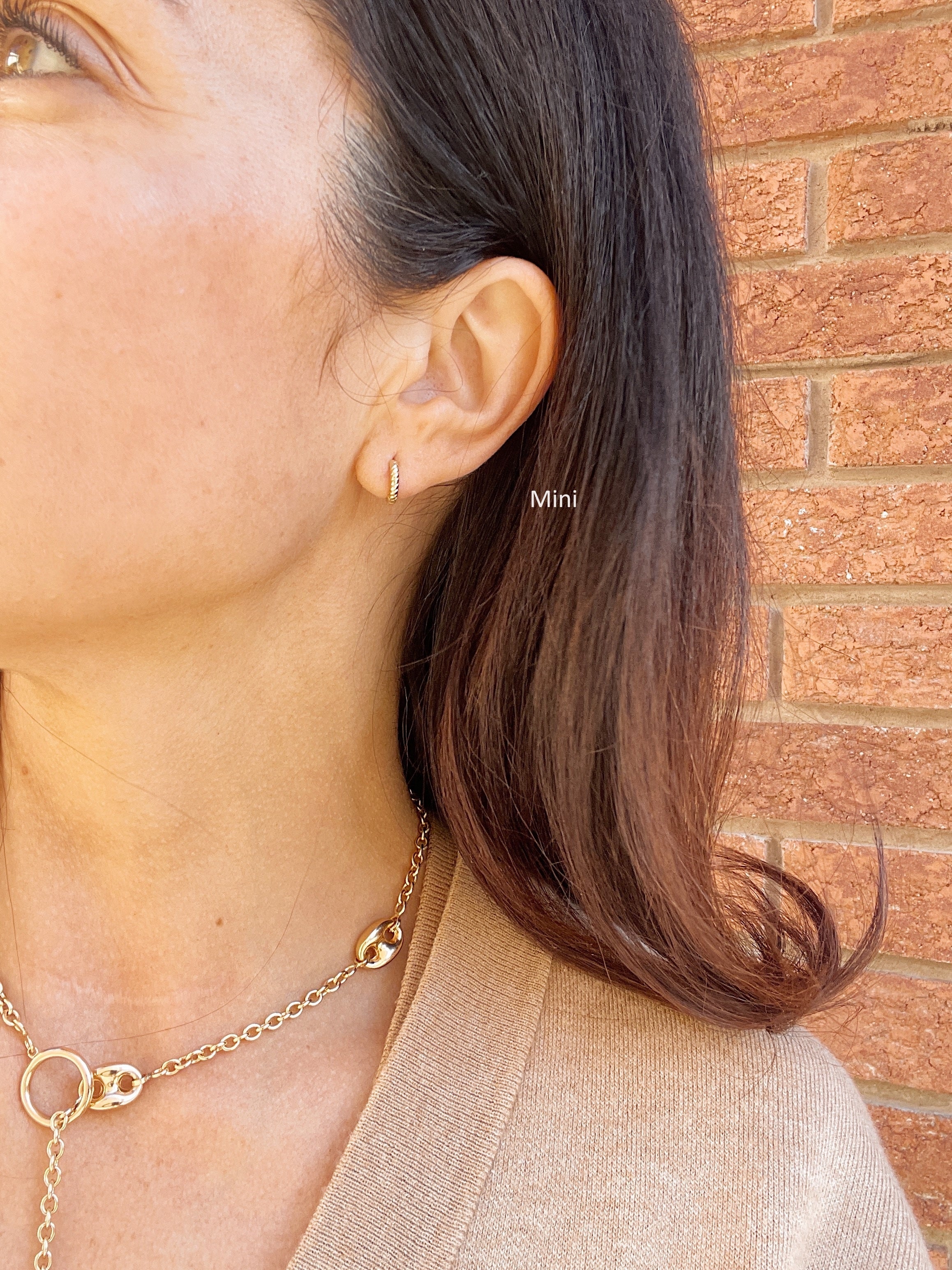 14k Rope Huggies - Image 16