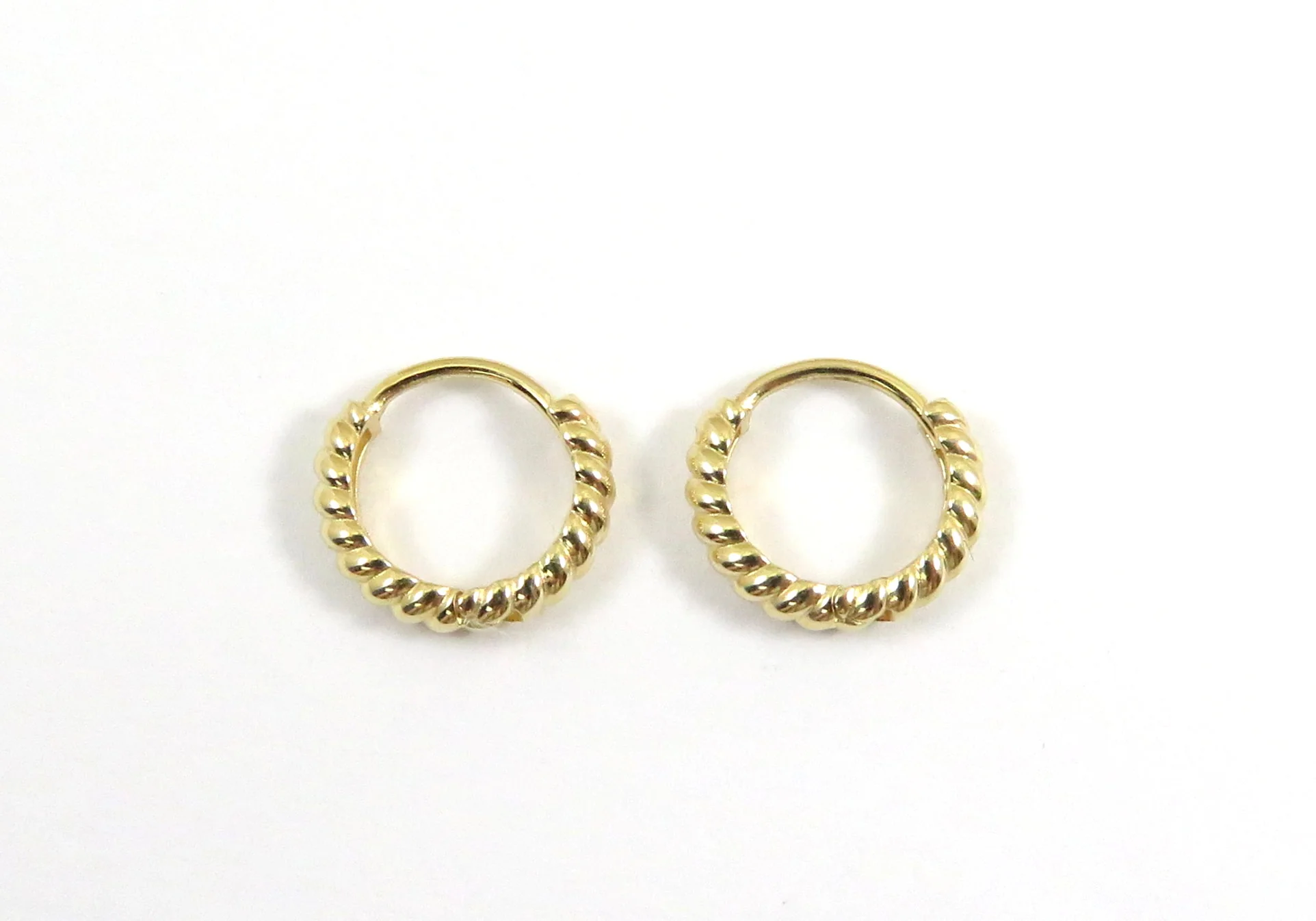 14k Rope Huggies - Image 3