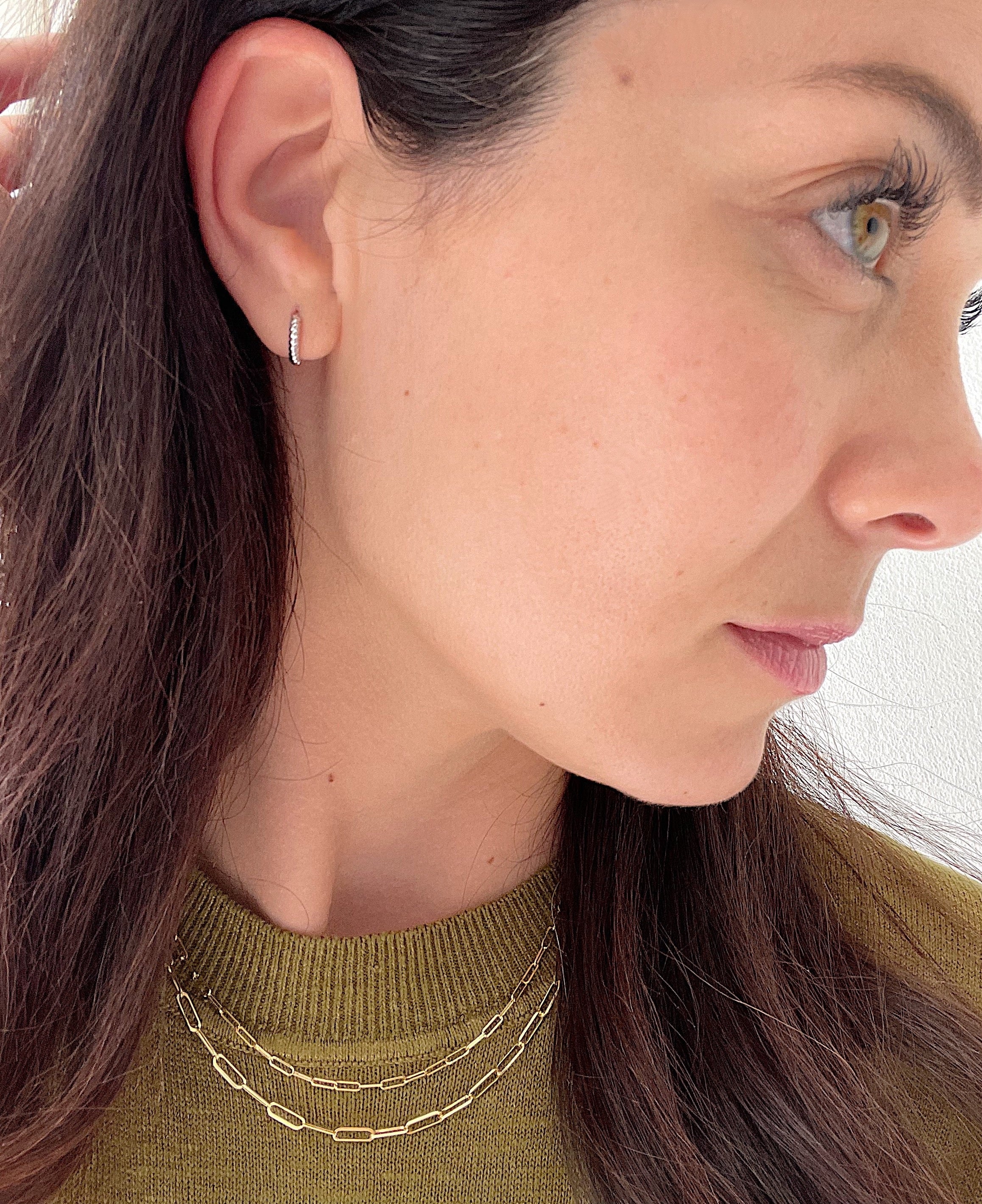 14k Rope Huggies - Image 8