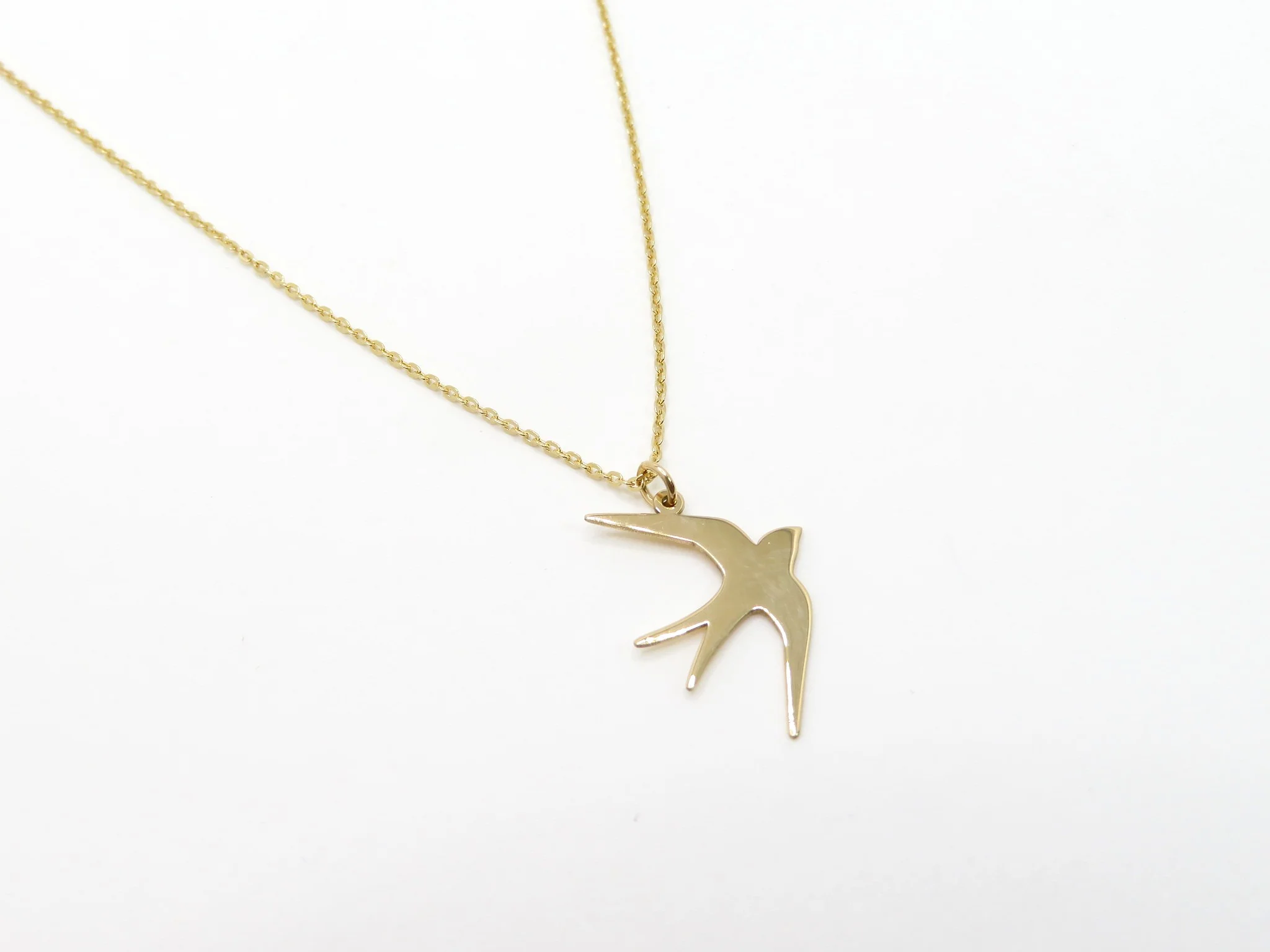 19.25k Yellow Gold Andorinha Necklace - Image 3