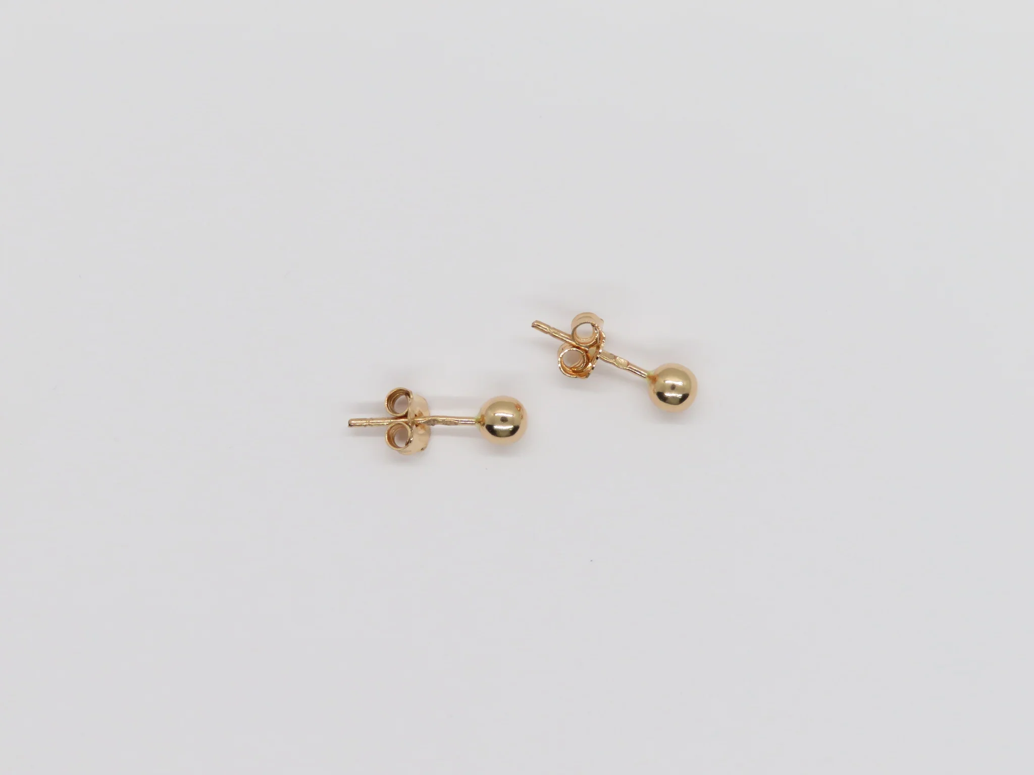 19.25k Yellow Gold Ball Studs - Image 5