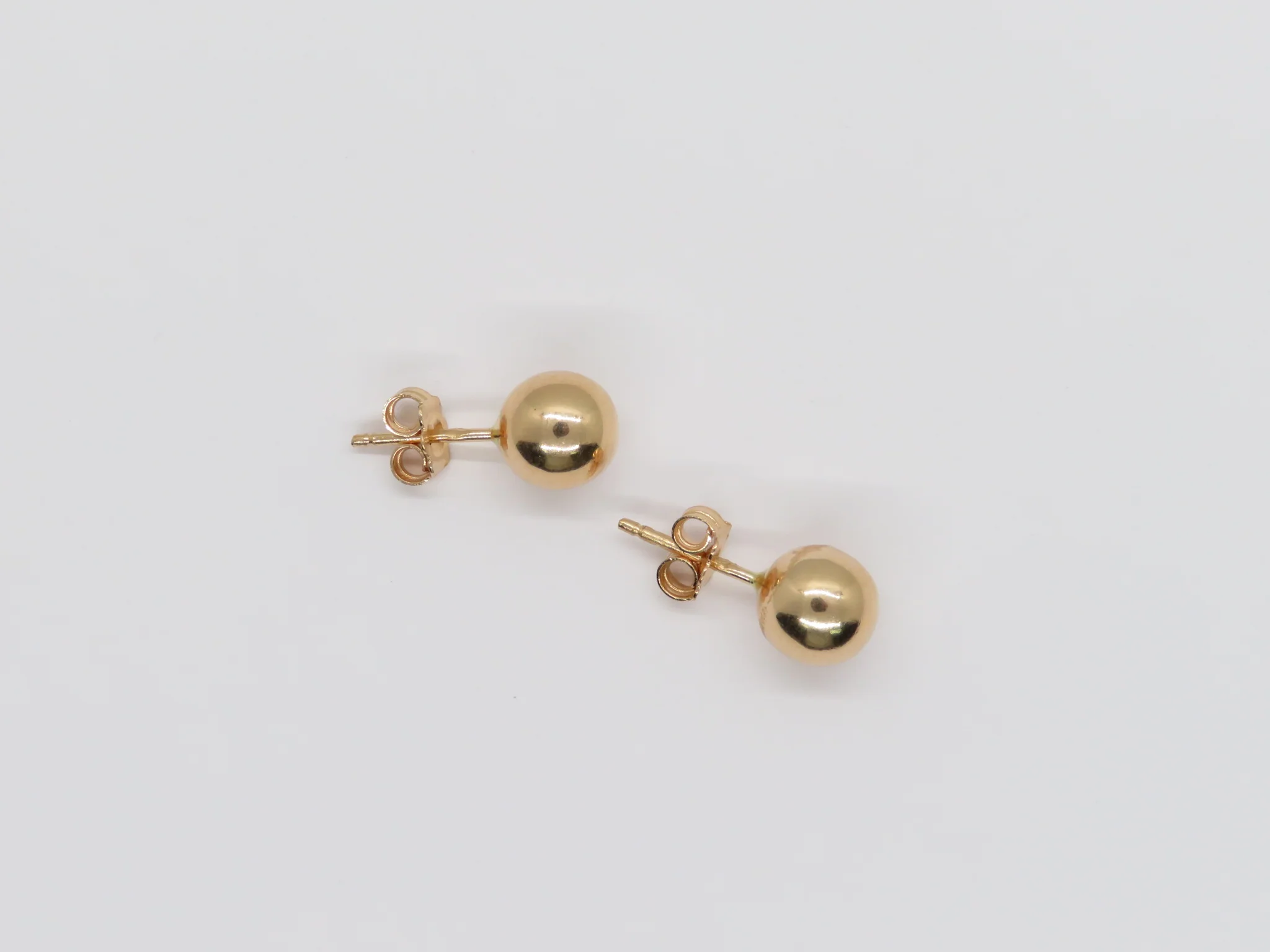 19.25k Yellow Gold Ball Studs - Image 6