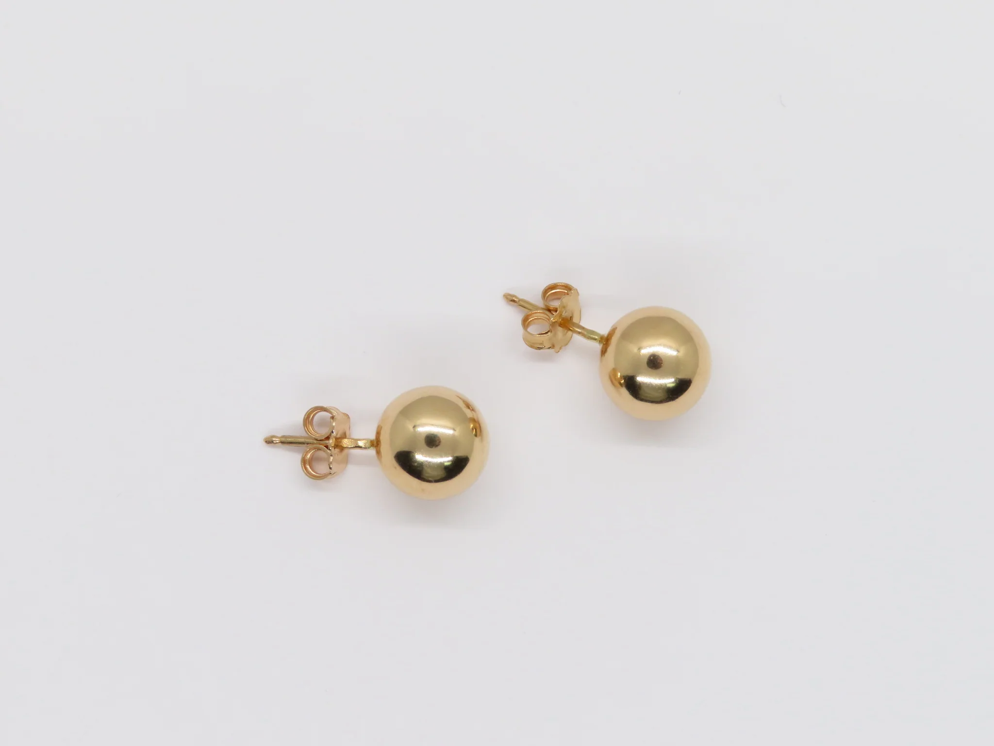 19.25k Yellow Gold Ball Studs - Image 7
