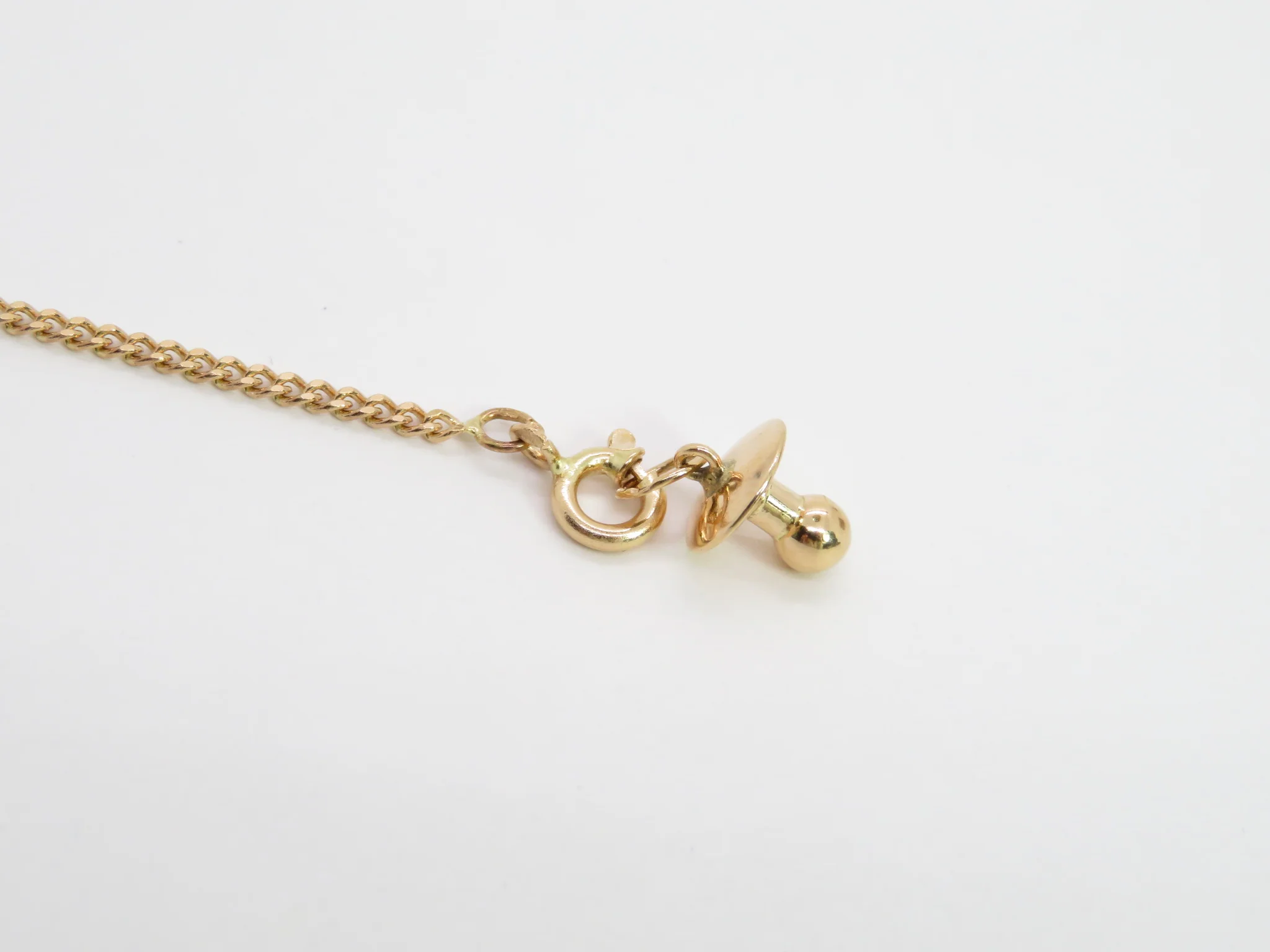 19.25k Yellow Gold Barbela Children's Bracelet - Image 4