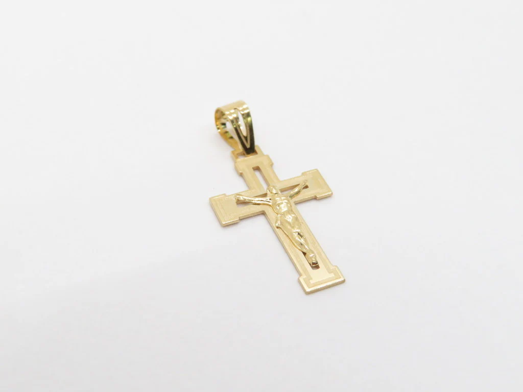 19.25k Yellow Gold Crutch Cross - Image 5
