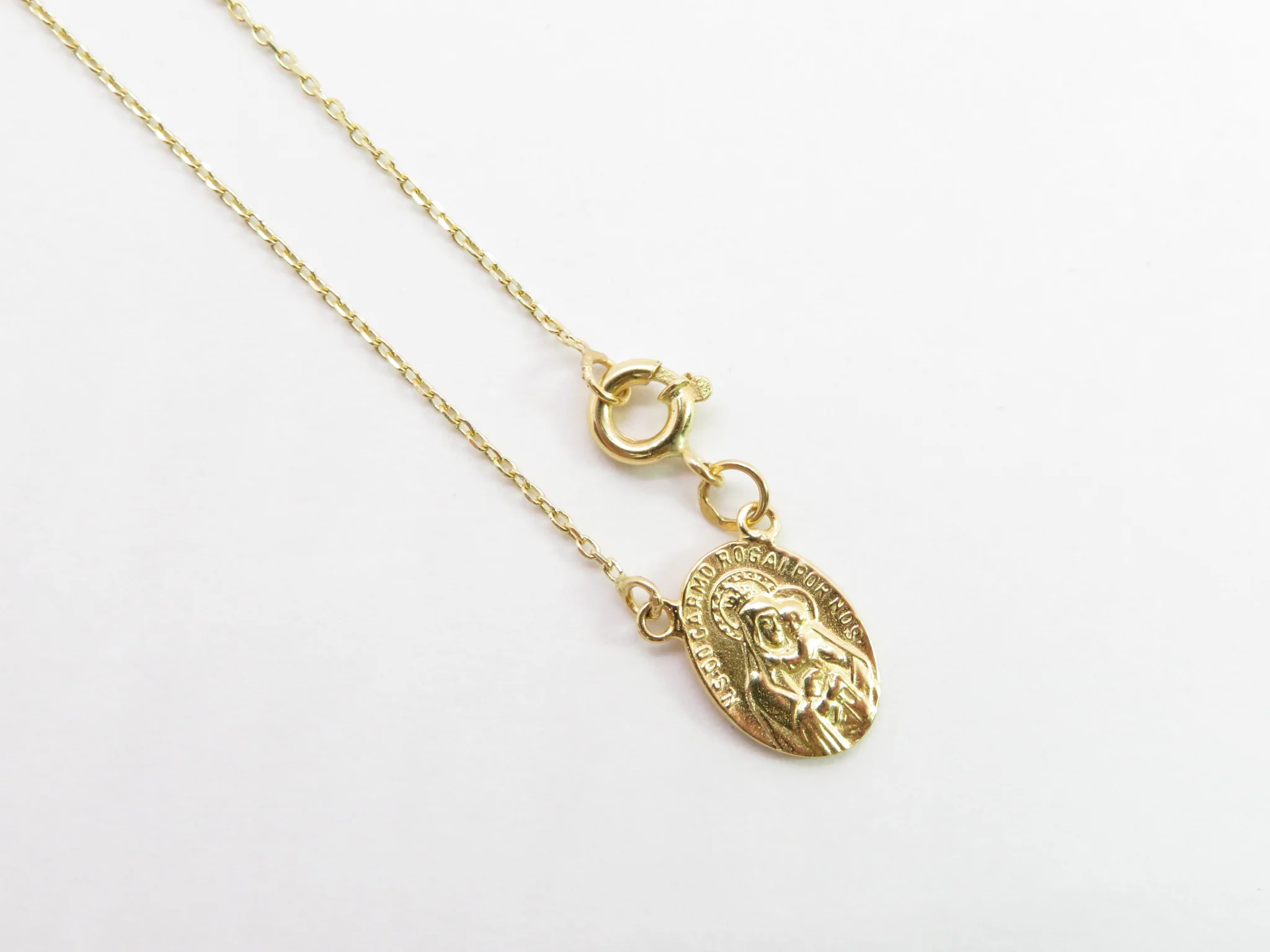 19.25k Yellow Gold Scapular Necklace - Image 5