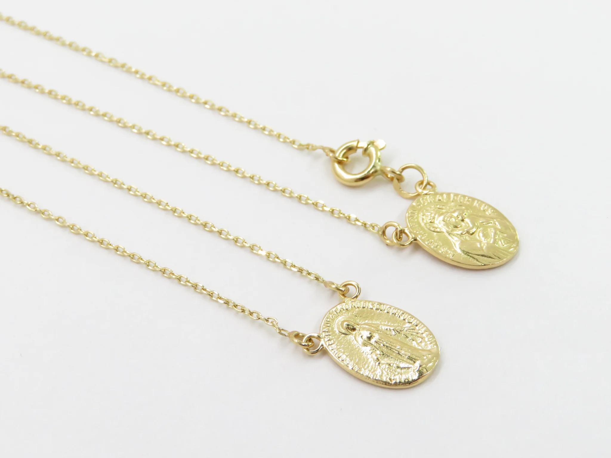 19.25k Yellow Gold Scapular Necklace - Image 6