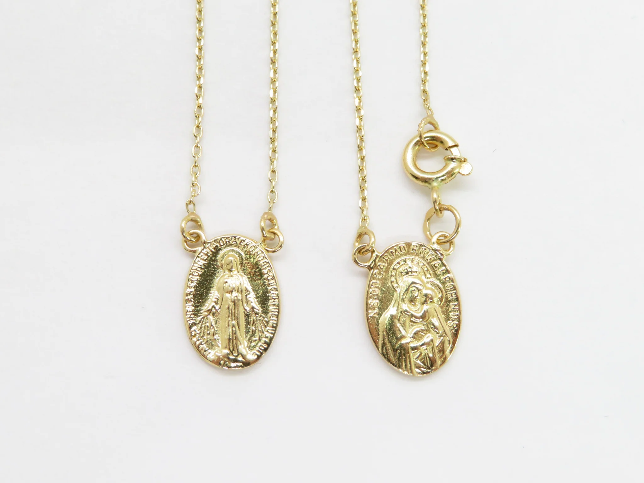19.25k Yellow Gold Scapular Necklace - Image 7