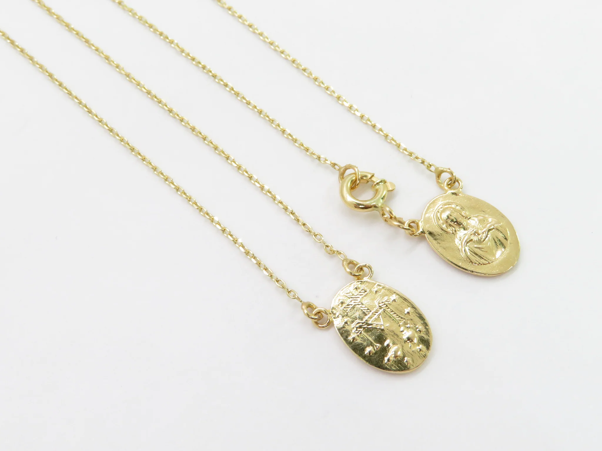 19.25k Yellow Gold Scapular Necklace - Image 8
