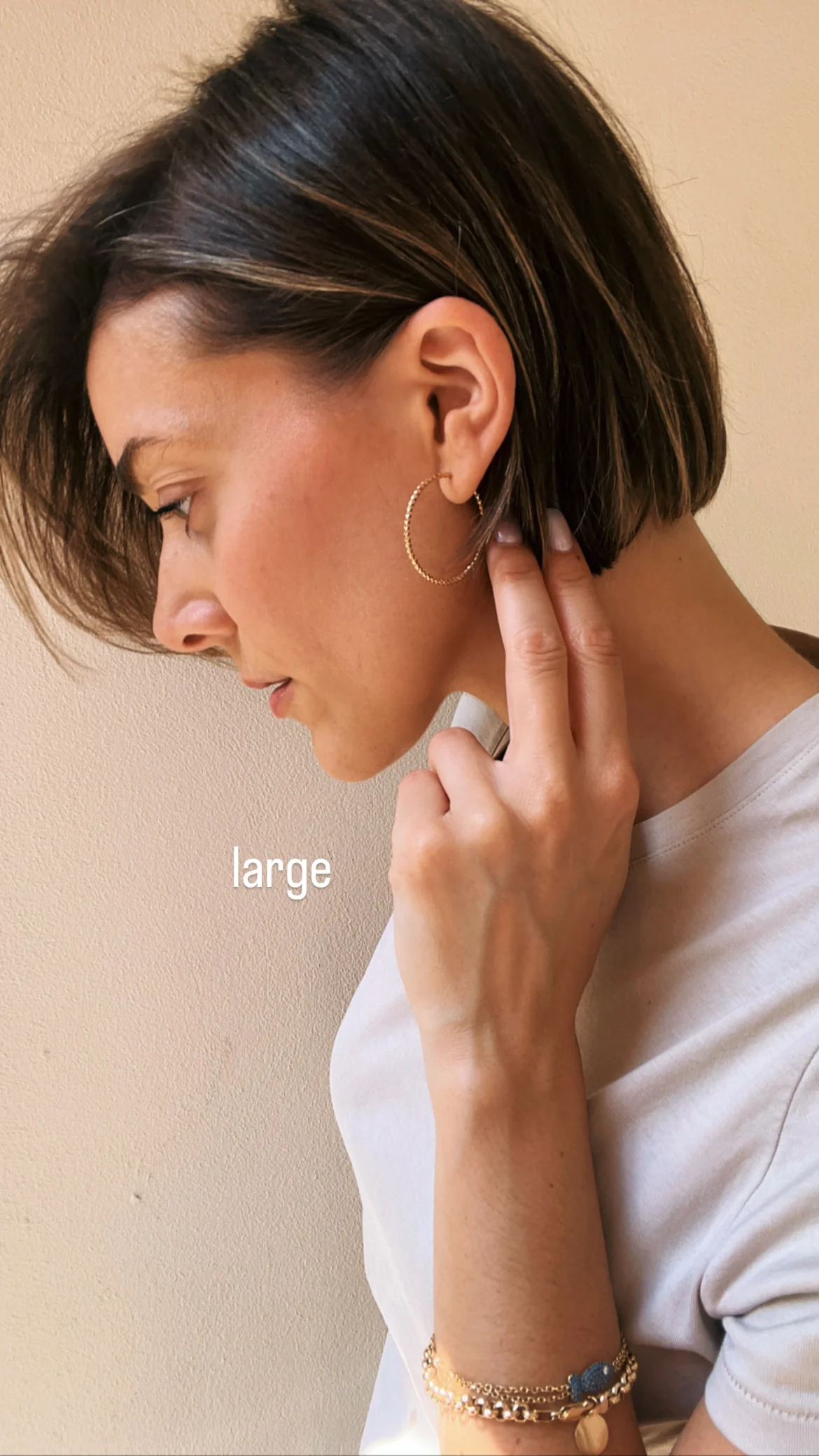 19.25k Yellow Gold Twisted Hoops - Image 6