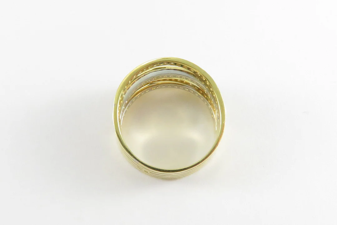 19.25k Yellow and White Gold Quintet Ring - Image 4