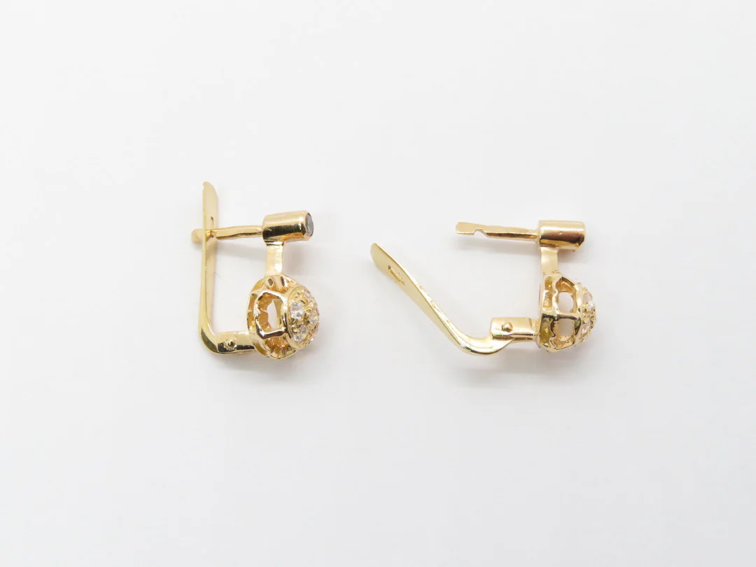 19.25k Yellow Gold Chuveiro Earrings - Image 4