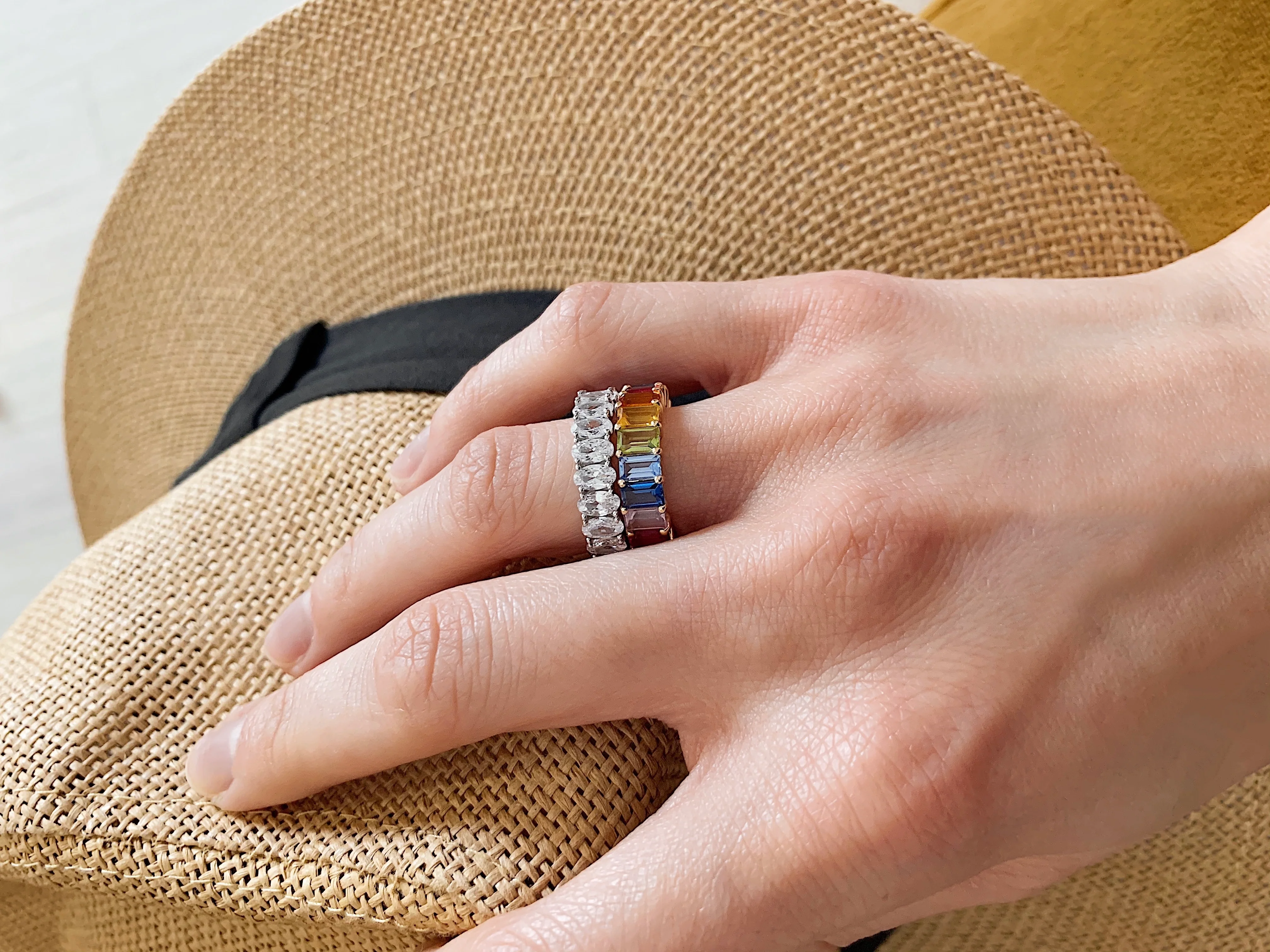 Sterling Silver Oval Eternity Band - Image 4