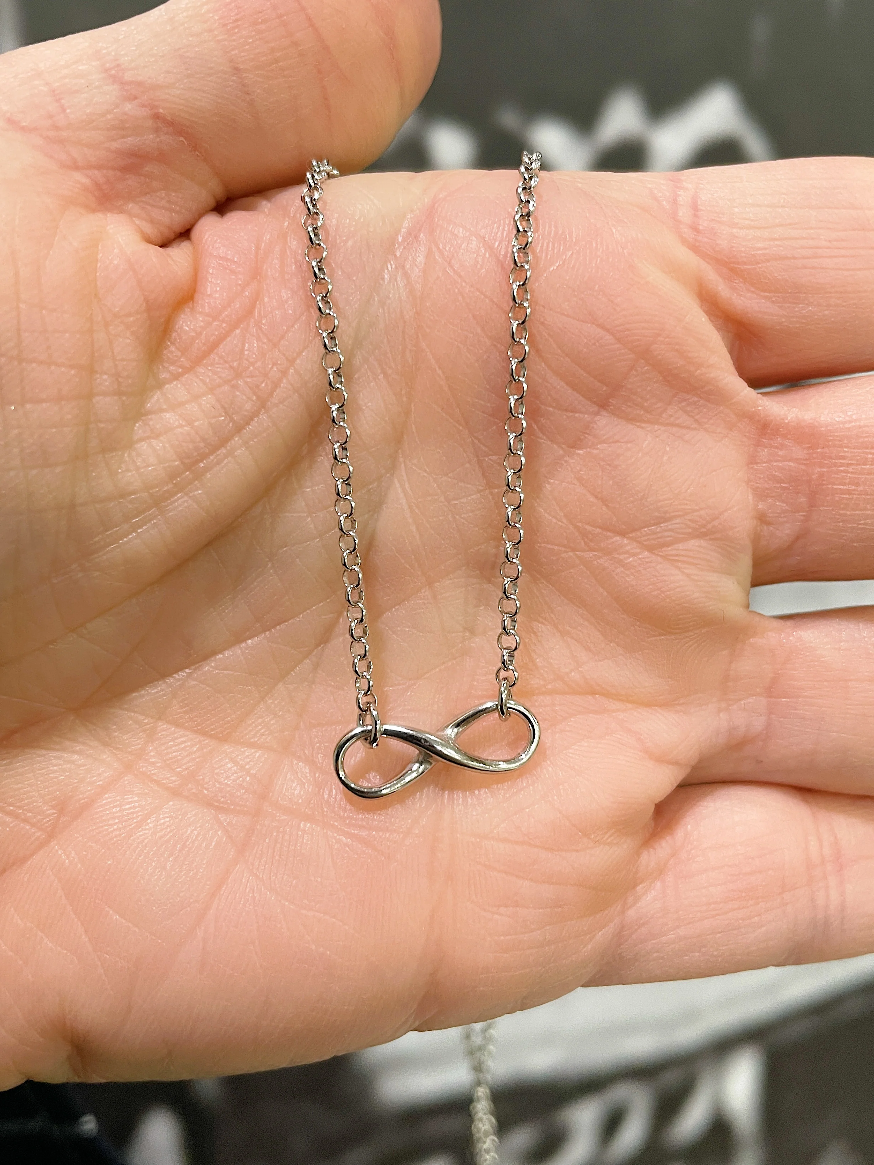 Sterling Silver Infinity Necklace - Image 4