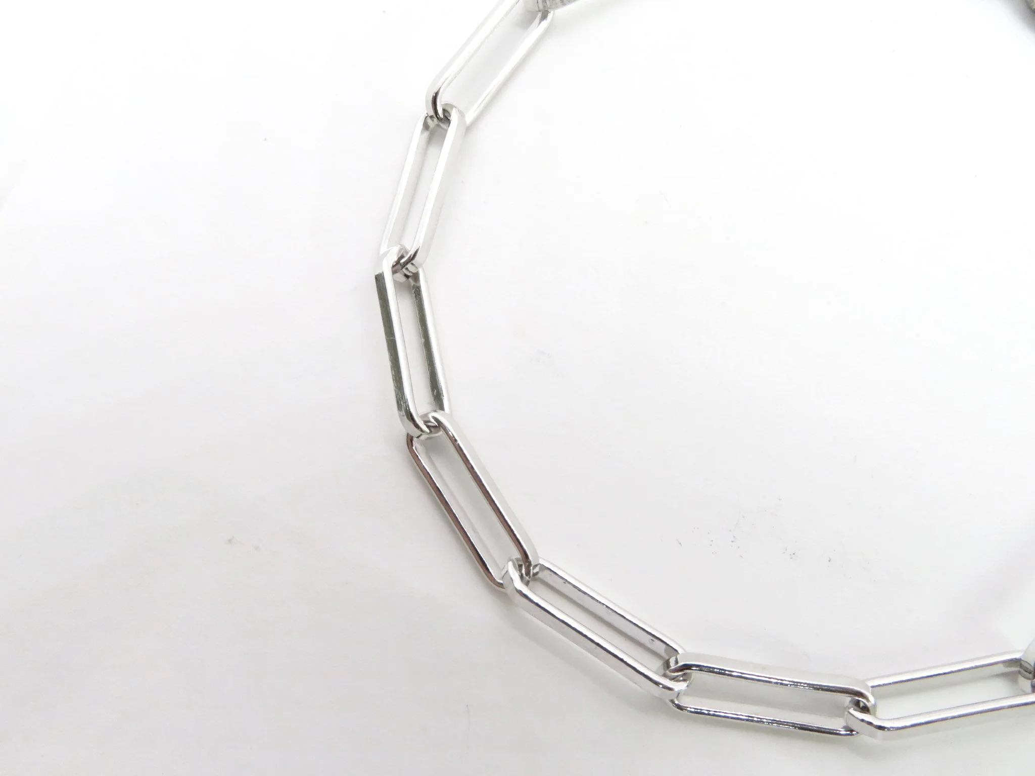 Sterling Silver Paperclip Bracelet - Image 11