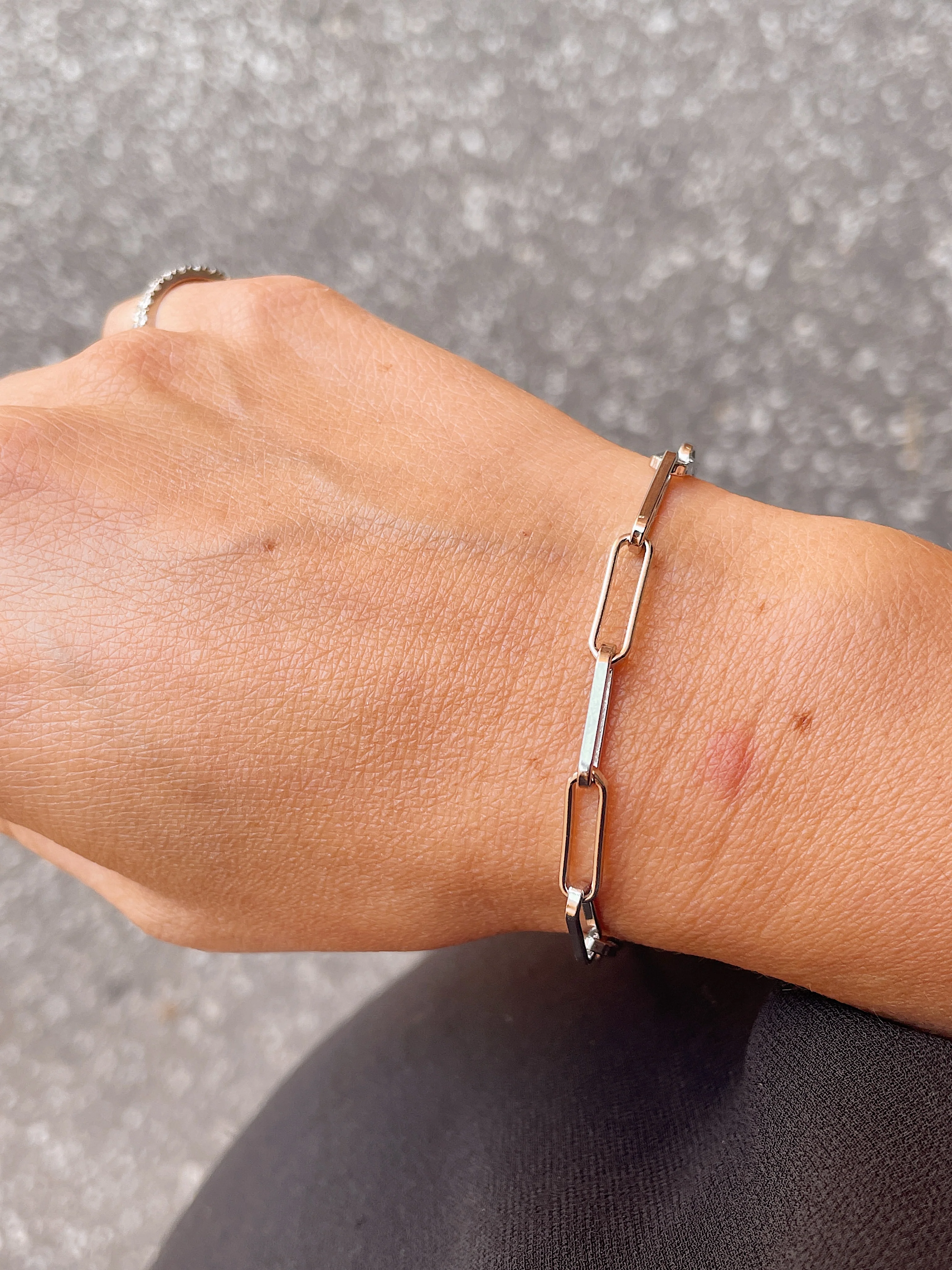 Sterling Silver Paperclip Bracelet - Image 12