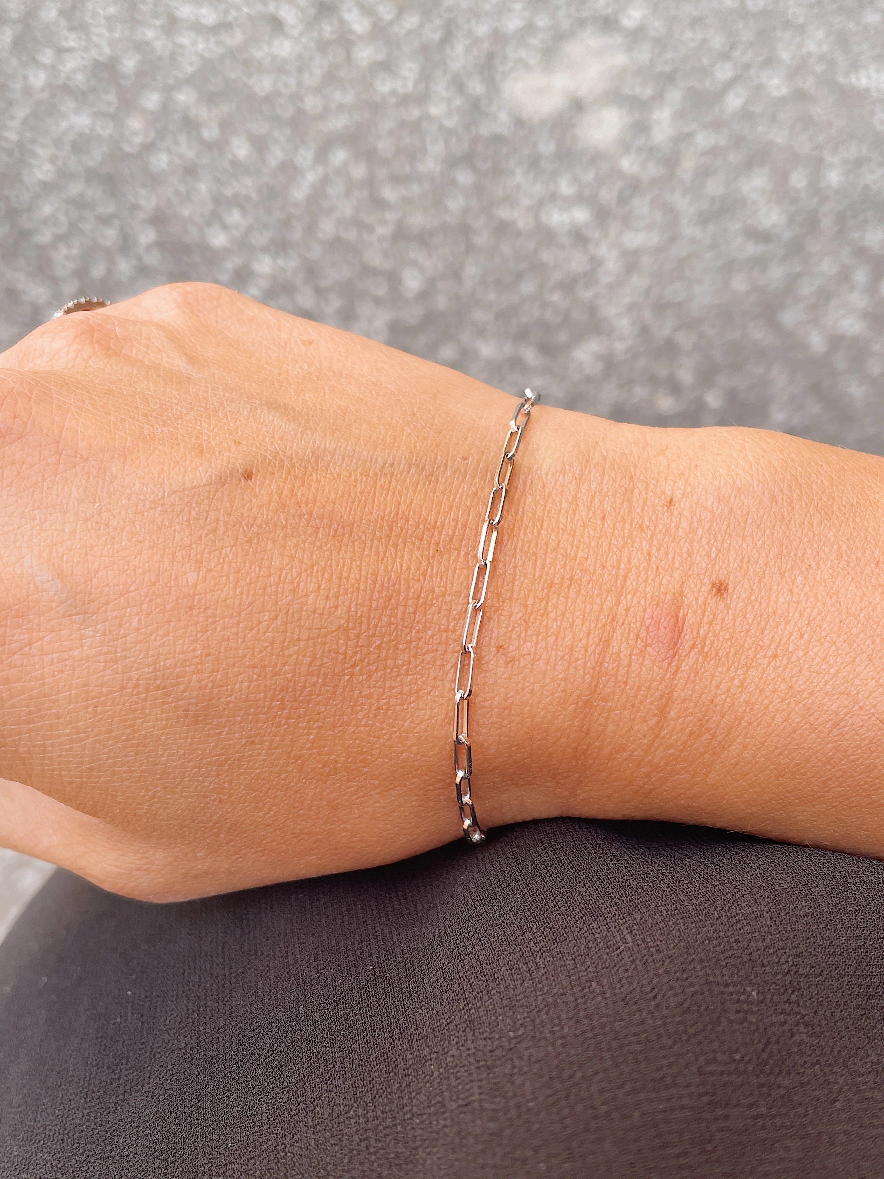 Sterling Silver Paperclip Bracelet - Image 6