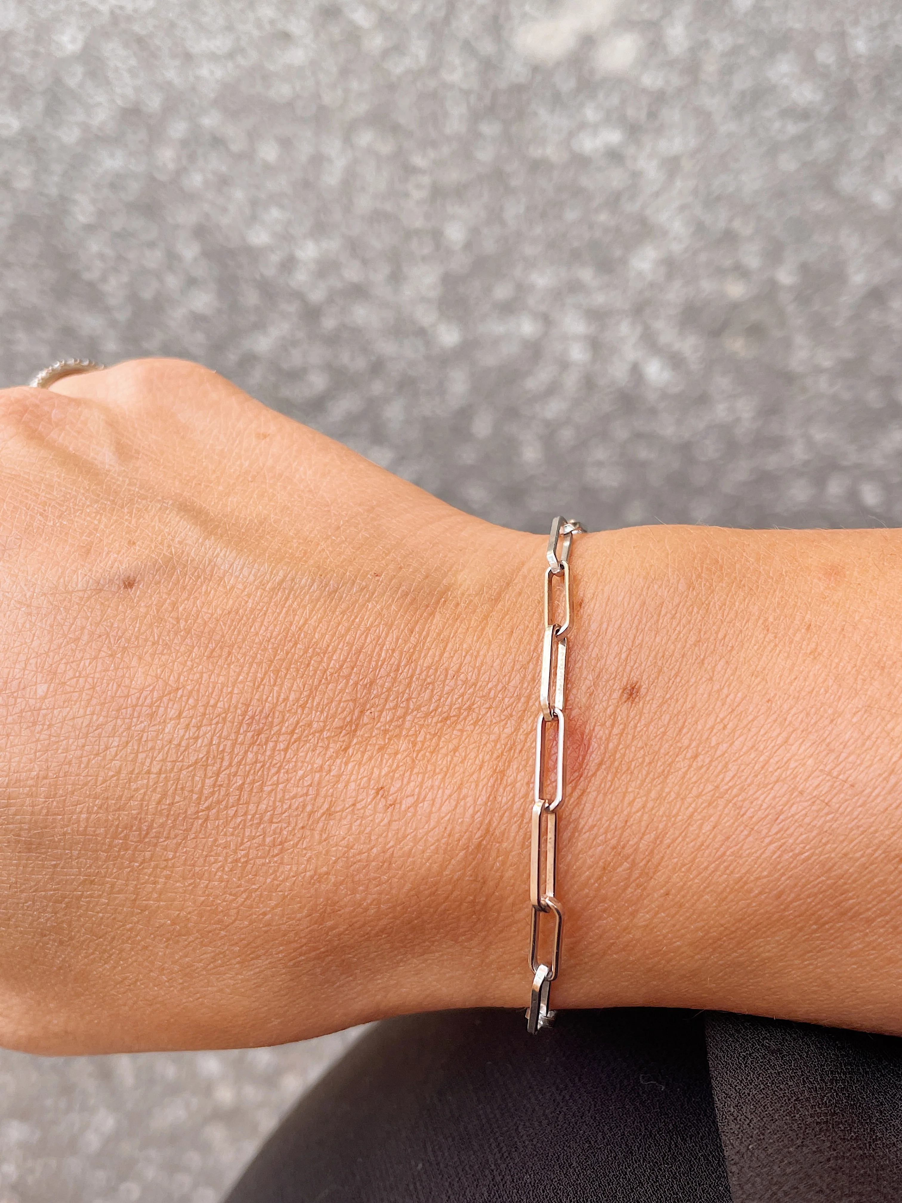 Sterling Silver Paperclip Bracelet - Image 9