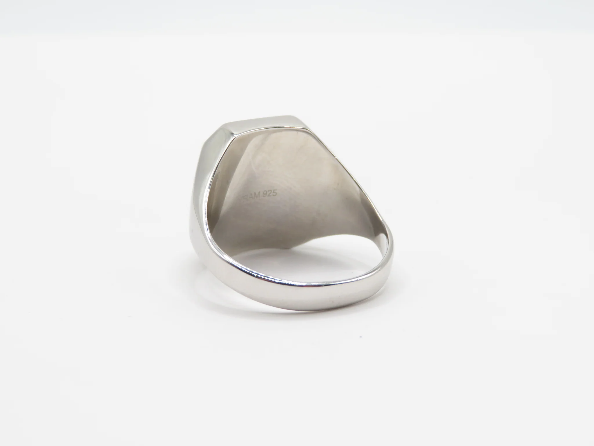 Sterling Silver Octagonal Onyx Ring - Image 4
