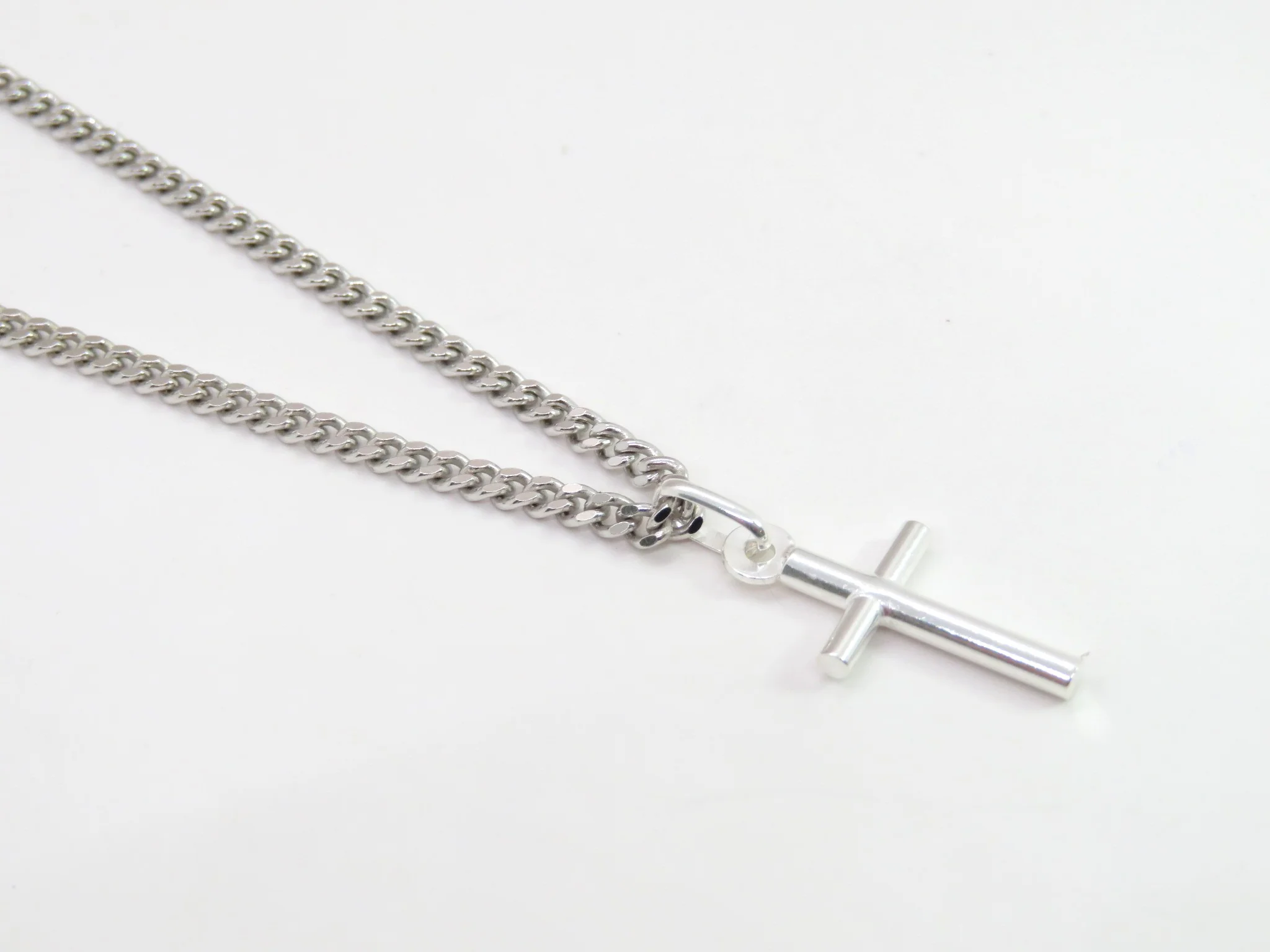 Sterling Silver Traditional Rounded Cross - Image 3